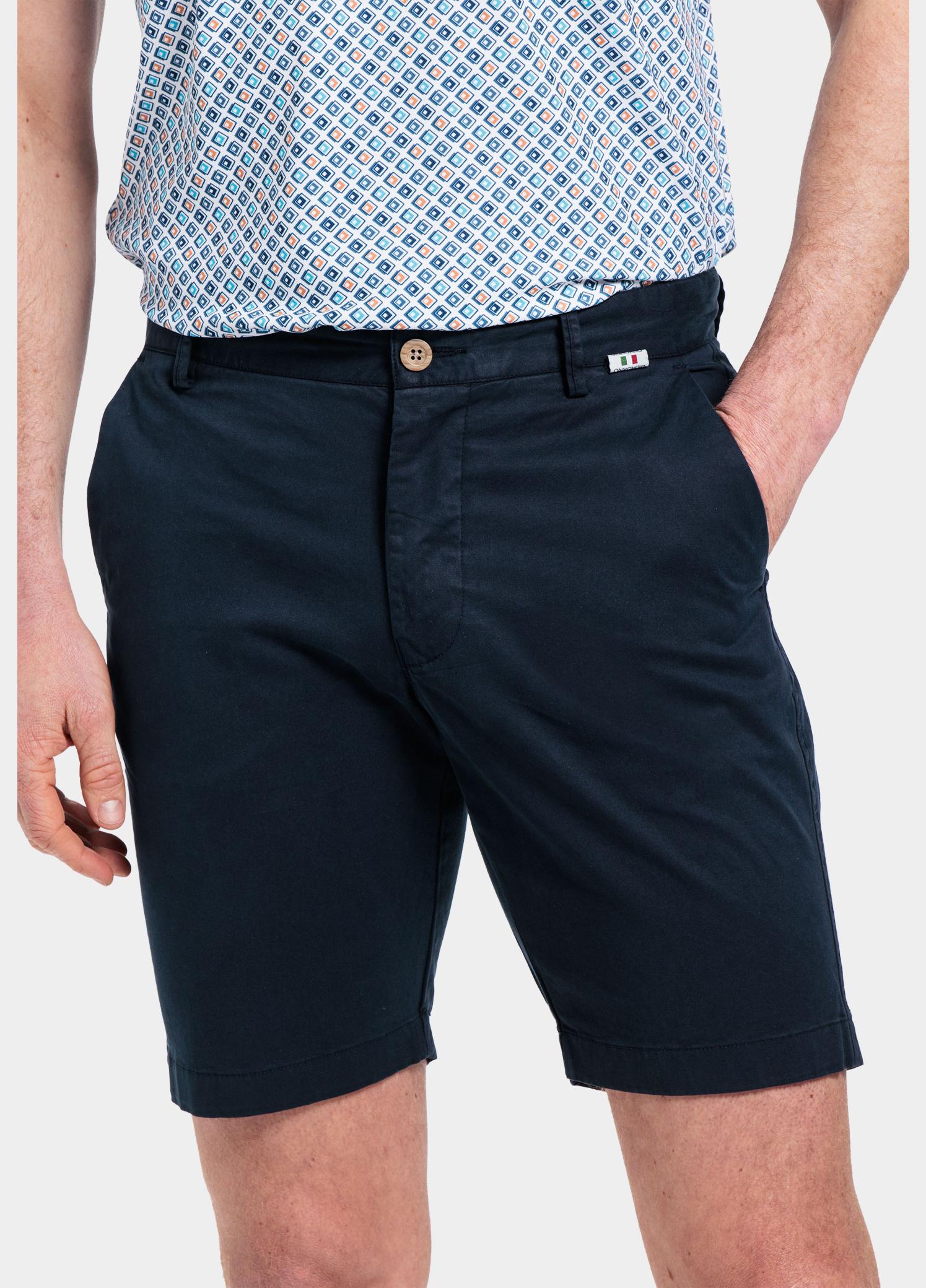 Giordano Korte Broek heren Blauw Stockholm Short Garment Dyed 411115/60