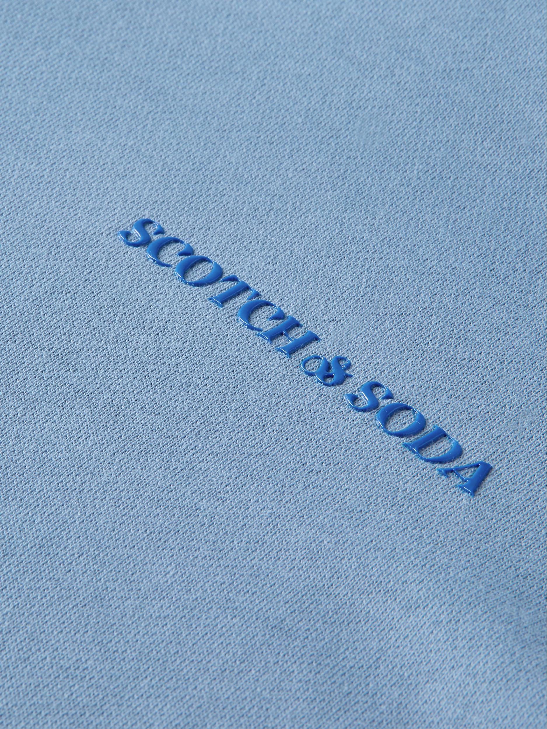 Scotch & Soda Sweater Blauw Unisex Hoodie in Organic Cotto 168485/4855