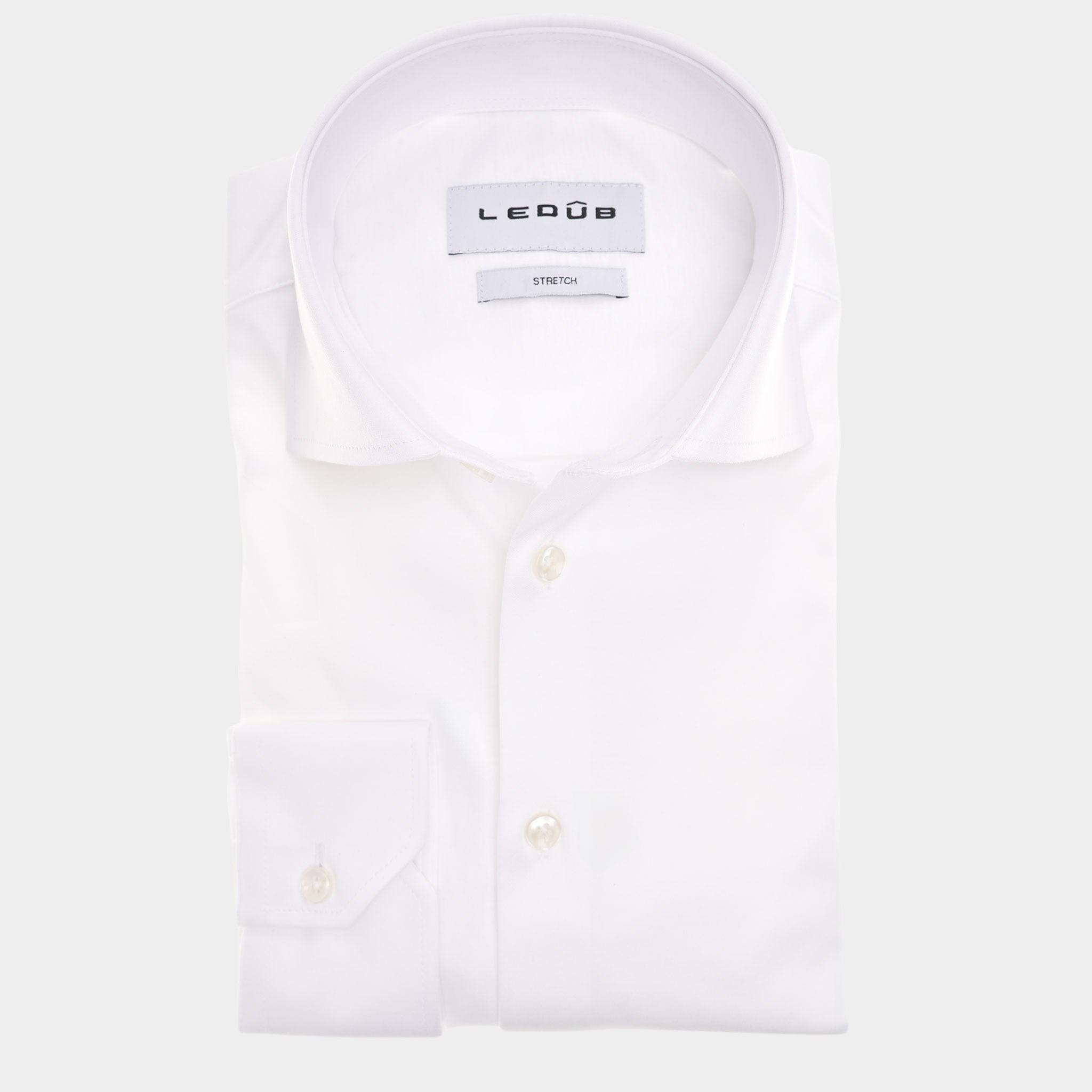 Ledub Business hemd lange mouw Wit SF5 0343519/910-000-000