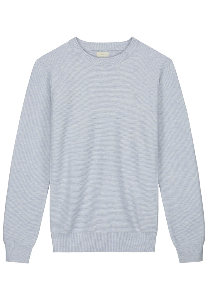 Dstrezzed Pullover Blauw Mercury Crew Melange Slub 405566-NOS/646