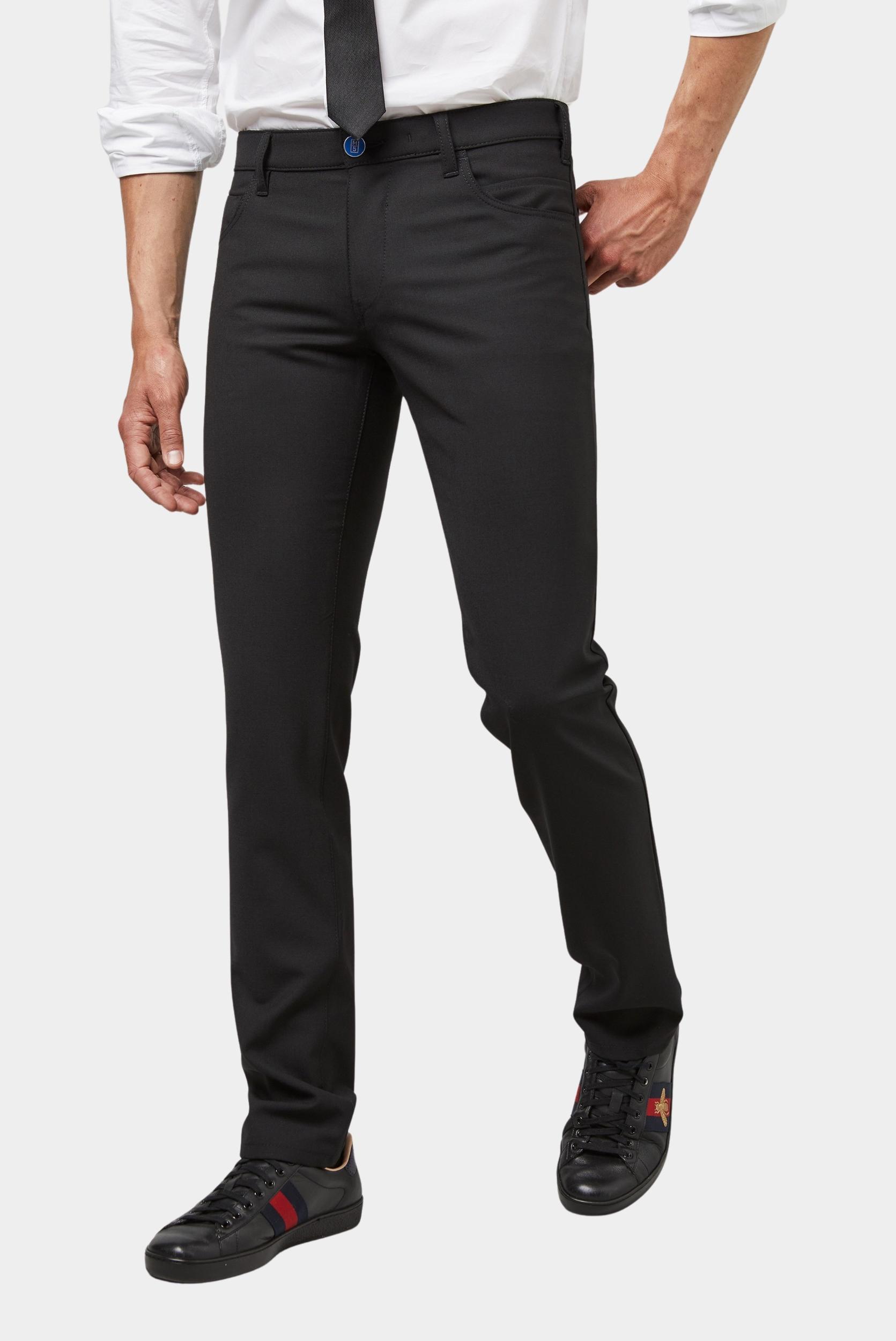 Meyer Wollen Pantalon Zwart M|5 SLIM Art.9-6160 3619616000/09