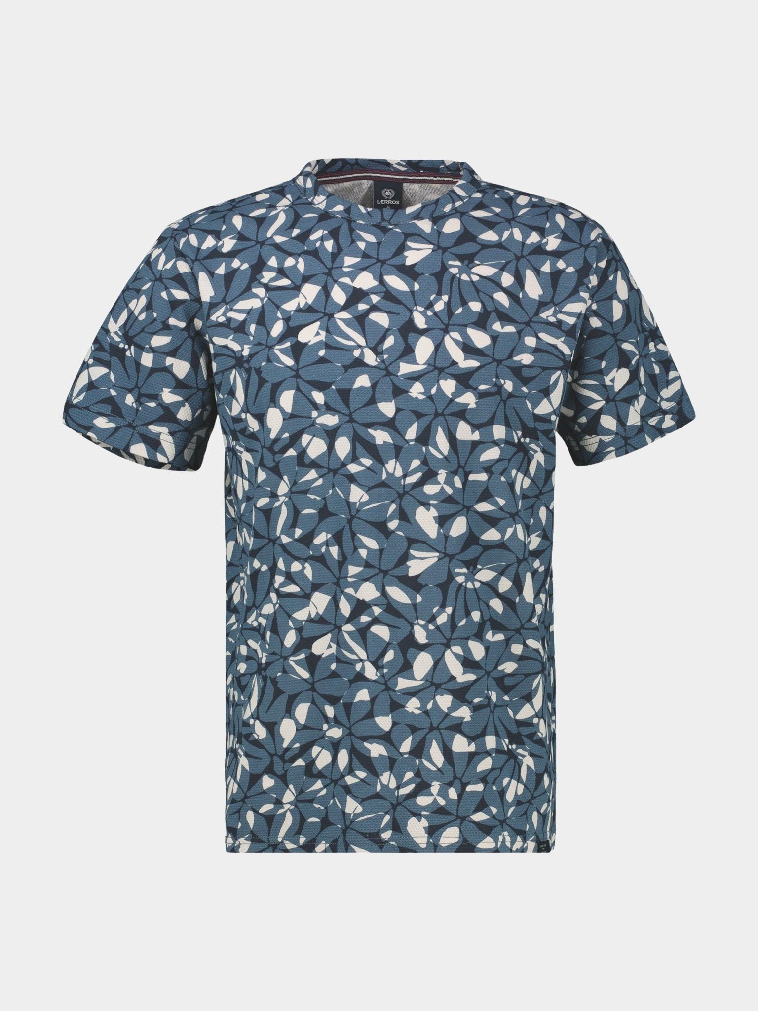 Lerros T-shirt korte mouw Blauw  2523013/443