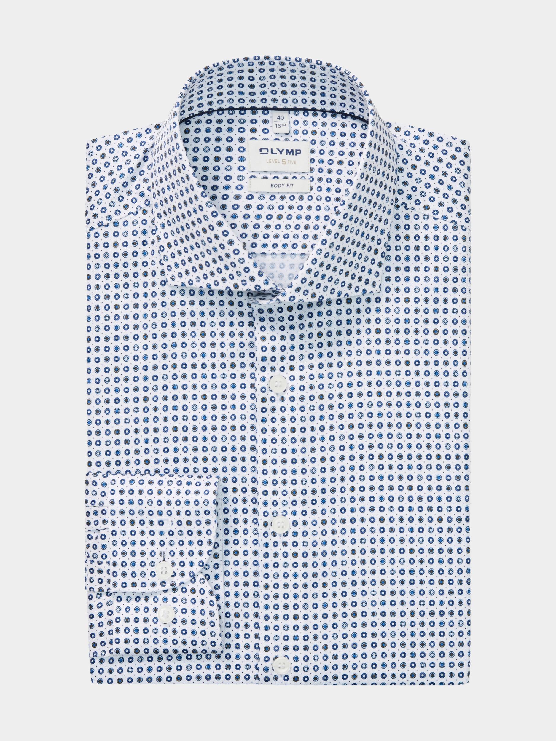 Olymp Overhemd extra lange mouw Wit Level Five 206489/00