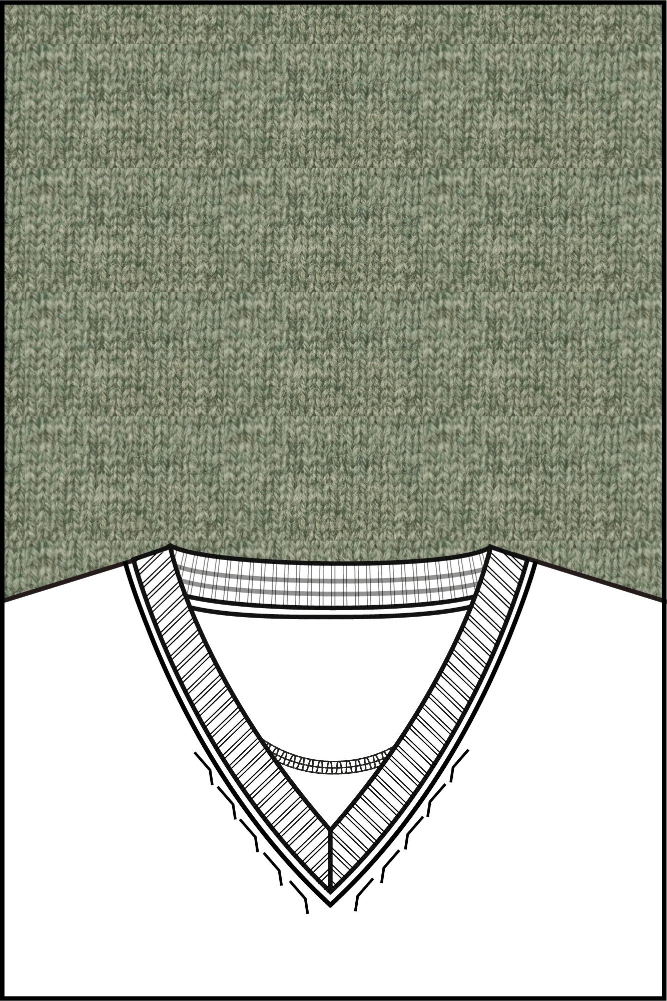 Baileys Pullover Groen V-Neck Pullover  10gg, single 520091/725