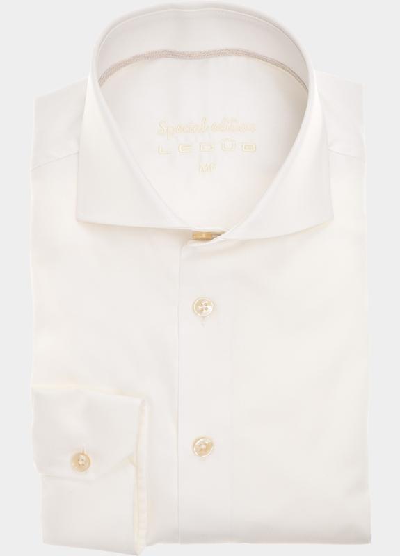 Ledub Business hemd lange mouw Beige LE25230/301 SF5 0143421/920-620-000