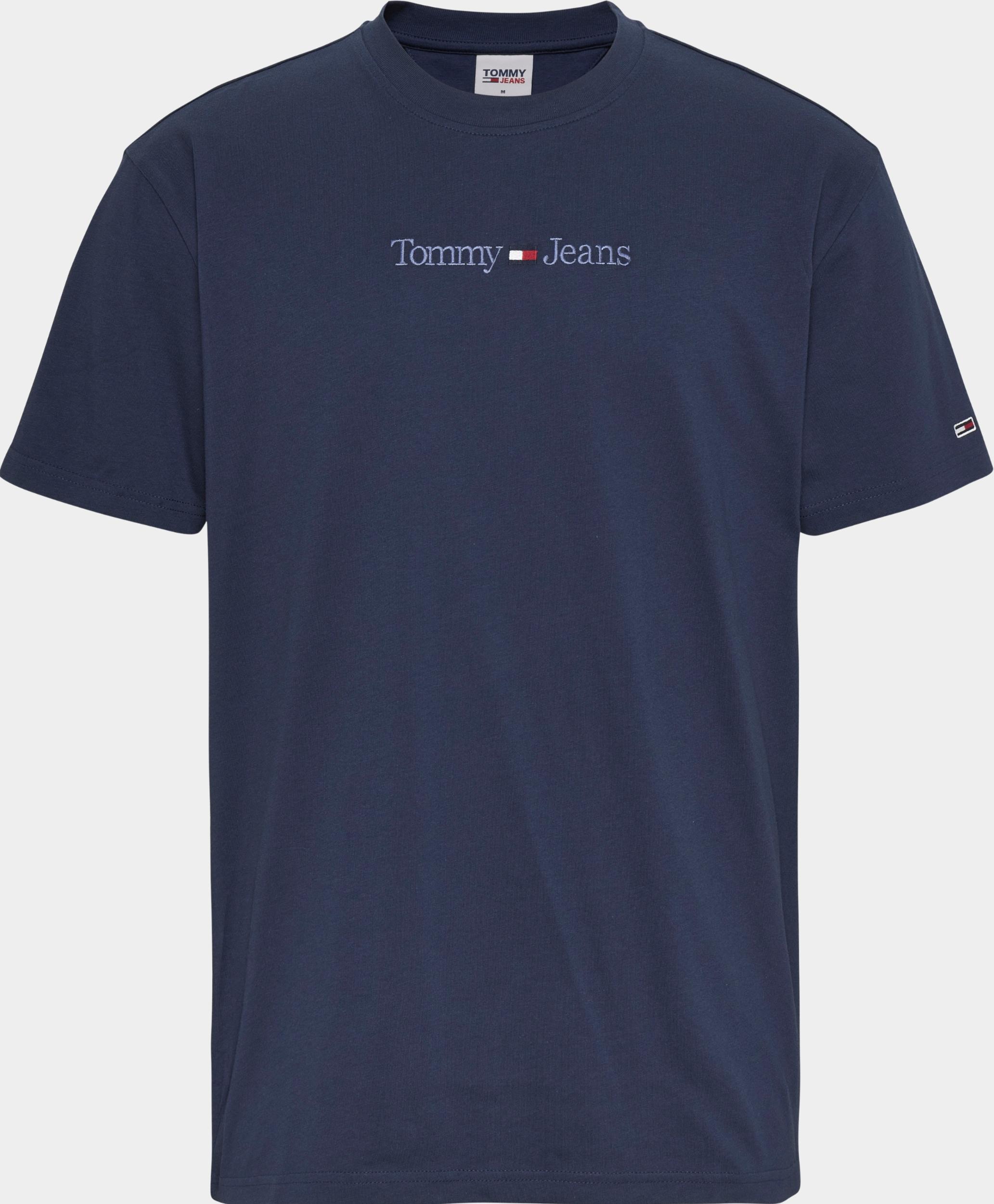 Tommy Jeans T-shirt korte mouw Blauw TJM CLSC small text tee DM0DM16825/C87