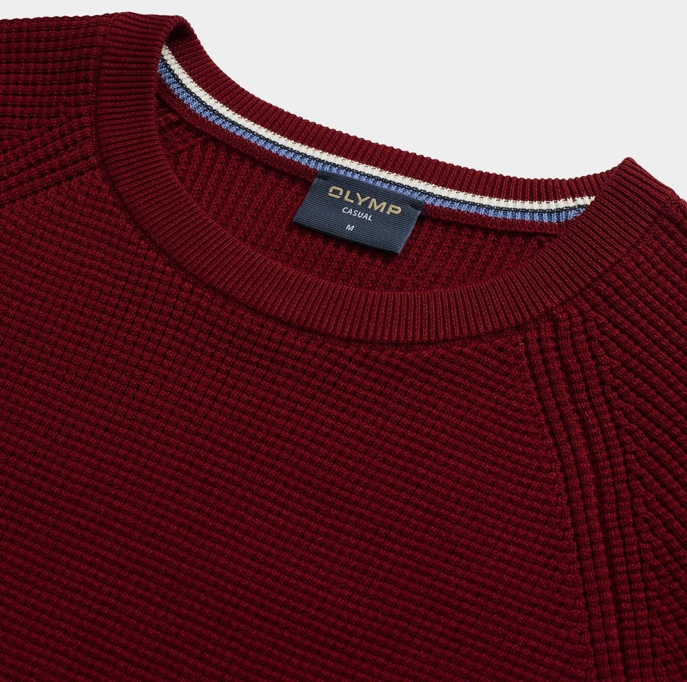 Olymp Pullover Rood Pullover Strick 536085/39