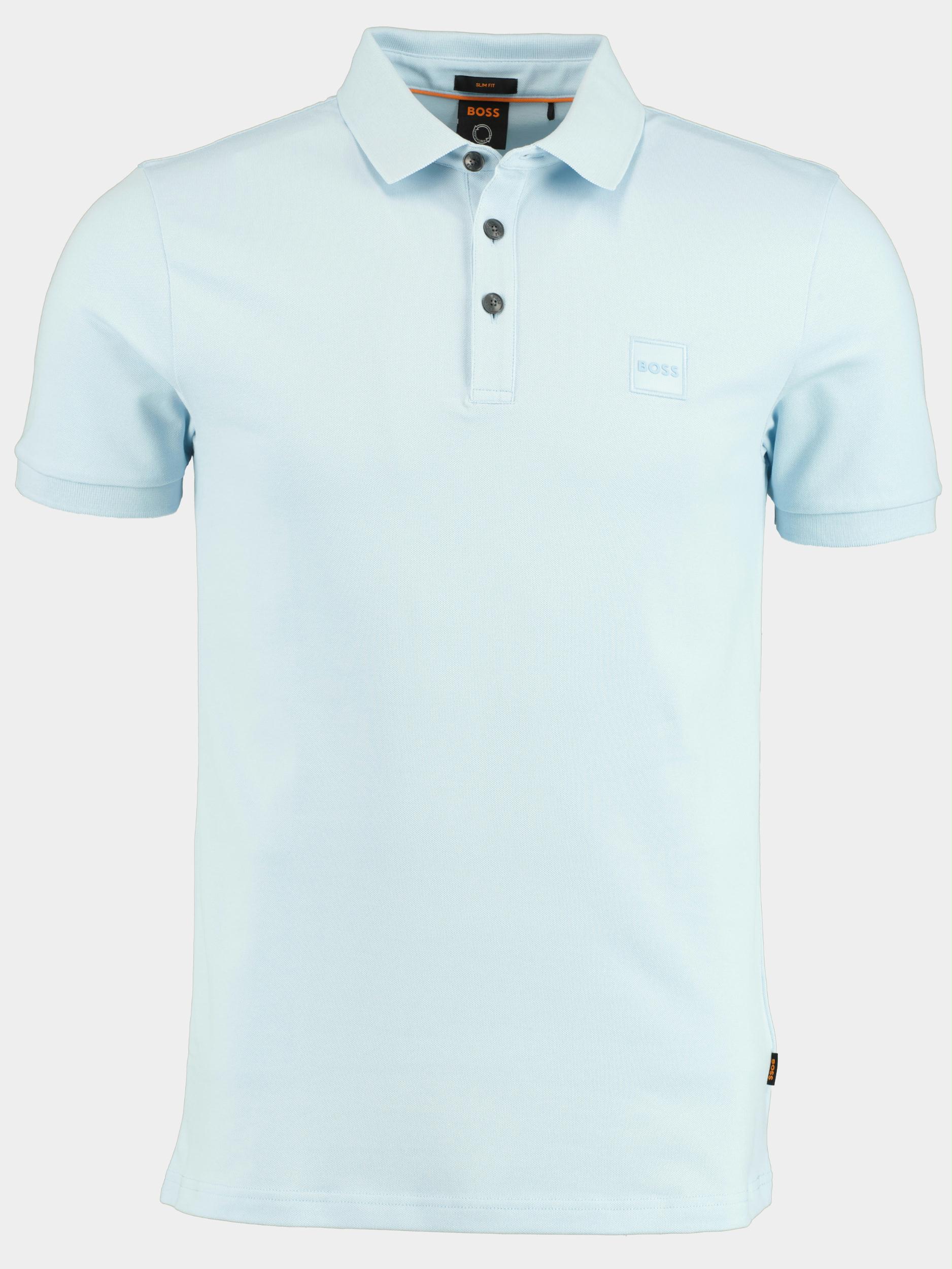 BOSS Orange Polo korte mouw Blauw Passenger 10242645 01 50472668 487