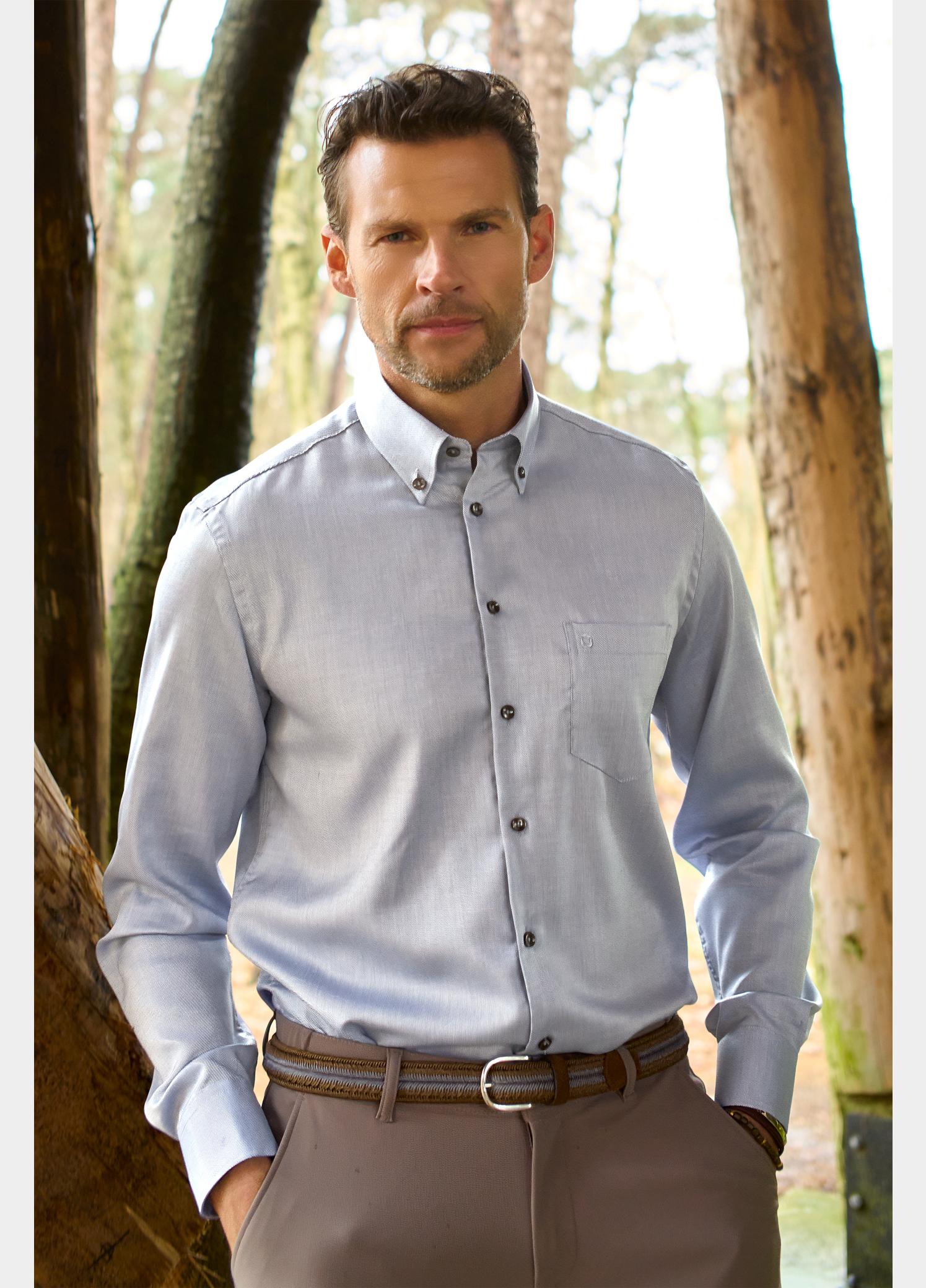 Ledub Zakelijk overhemd heren Blauw  0143532/160-650-000