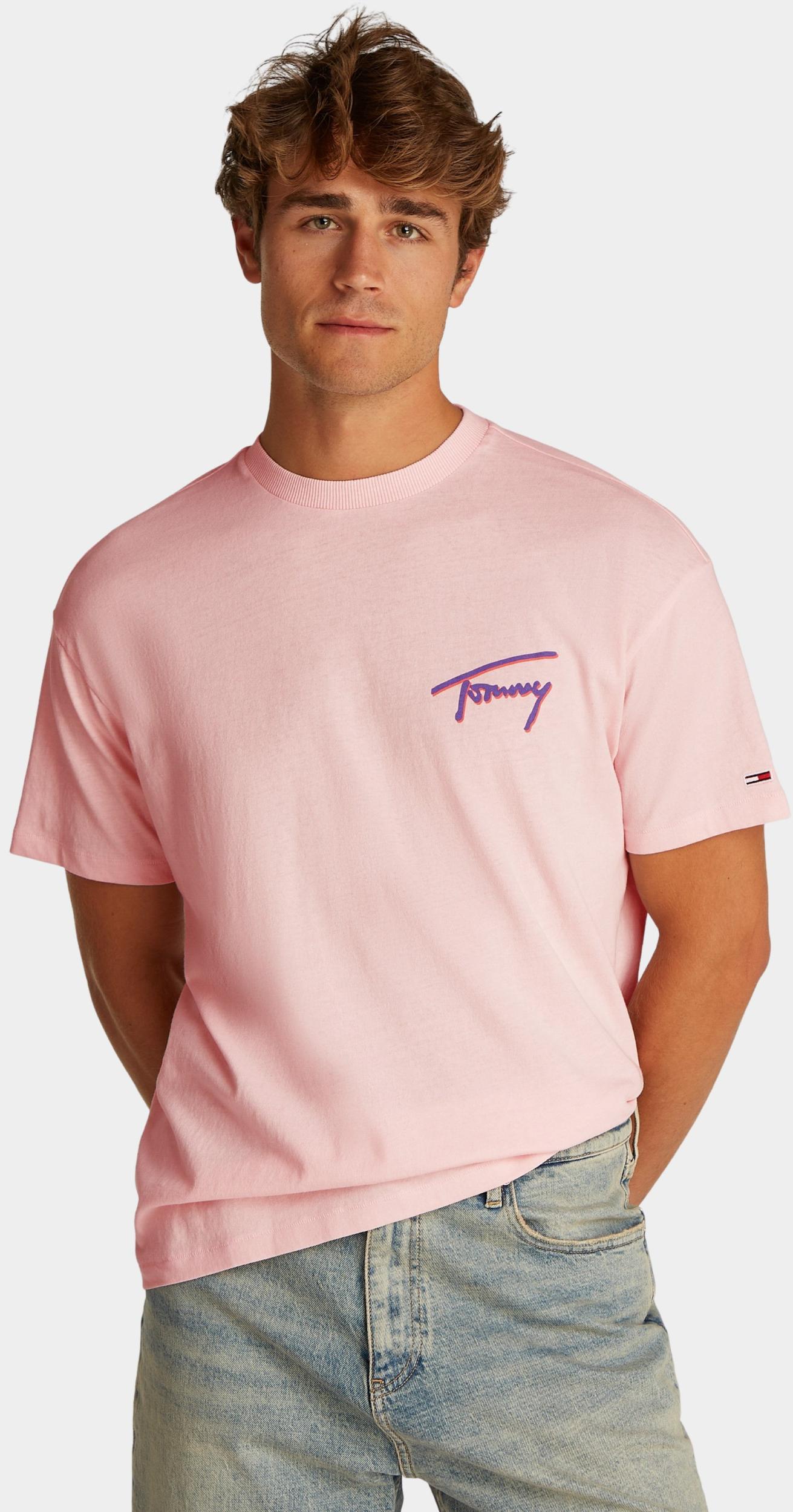 Tommy Jeans T-shirt korte mouw Roze TJM RLX FADED GRAPHIC TEE EXT DM0DM20768/TH3
