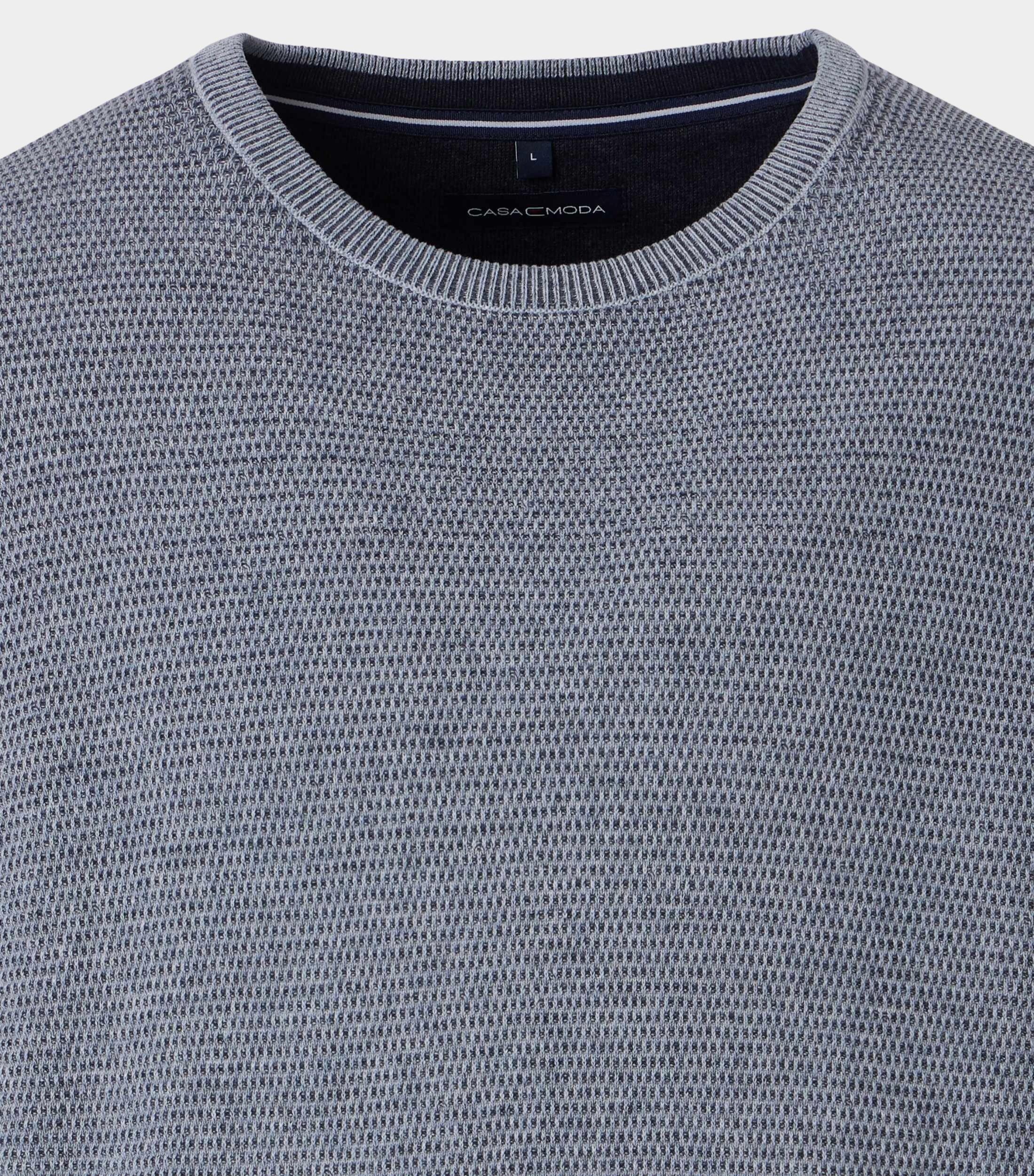 Casamoda Pullover Blauw Pullover, O-Neck SNOS 454478900/117