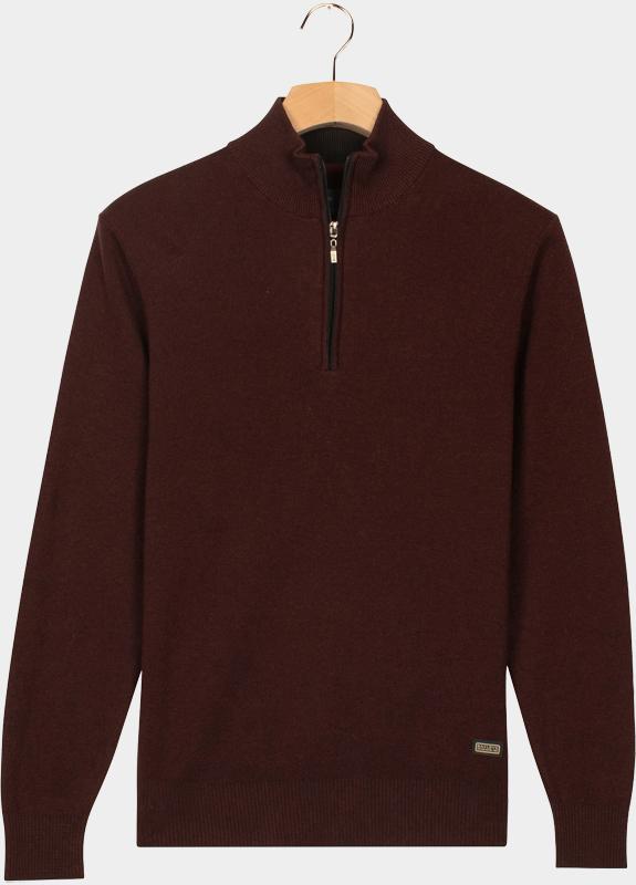 Baileys Half Zip Blauw Pullover 1/2 zip  all-over 2- 528409/405