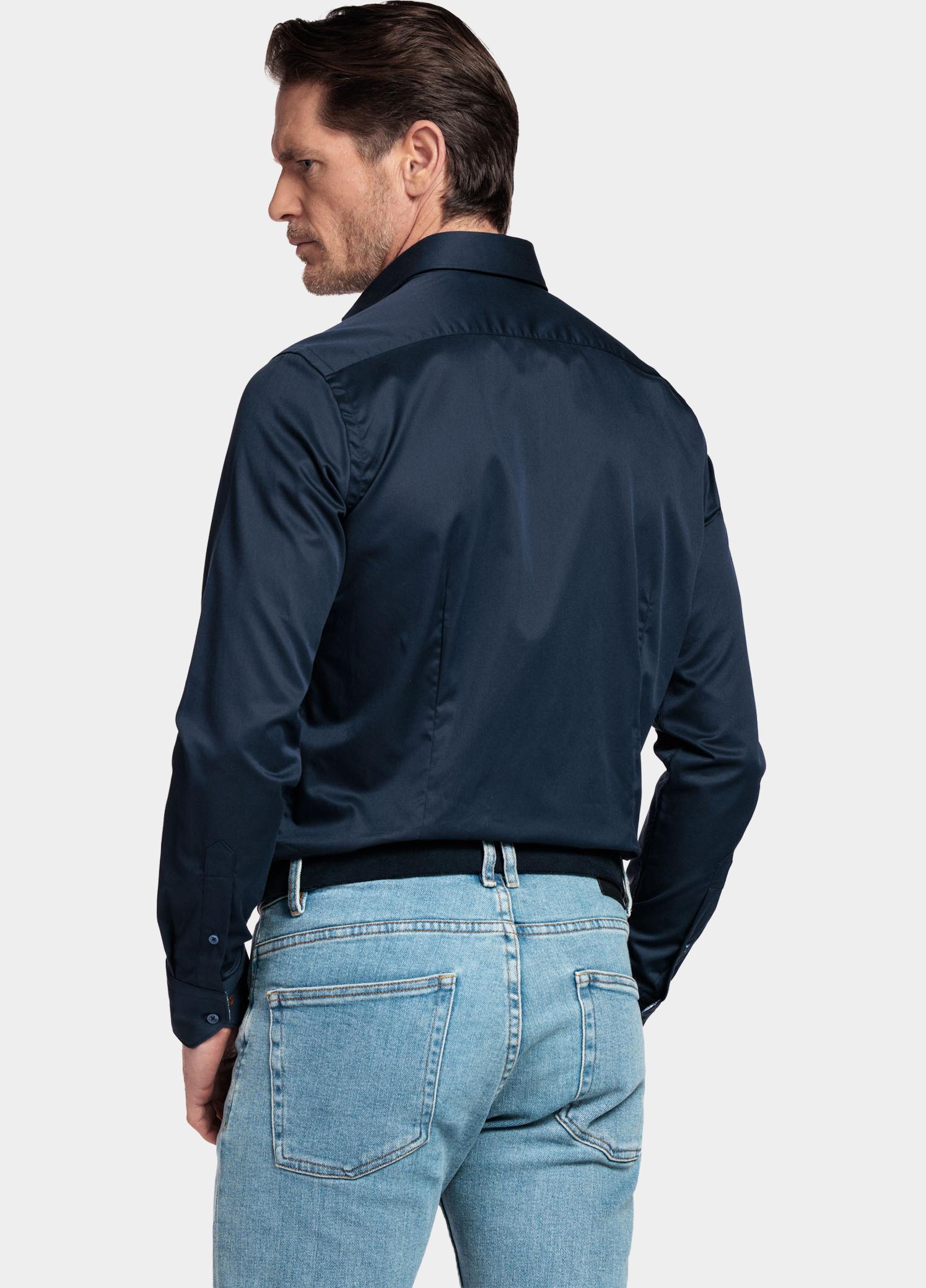 Giordano Overhemd heren Blauw Locarno Row Long Sleeve Semi 617815/60