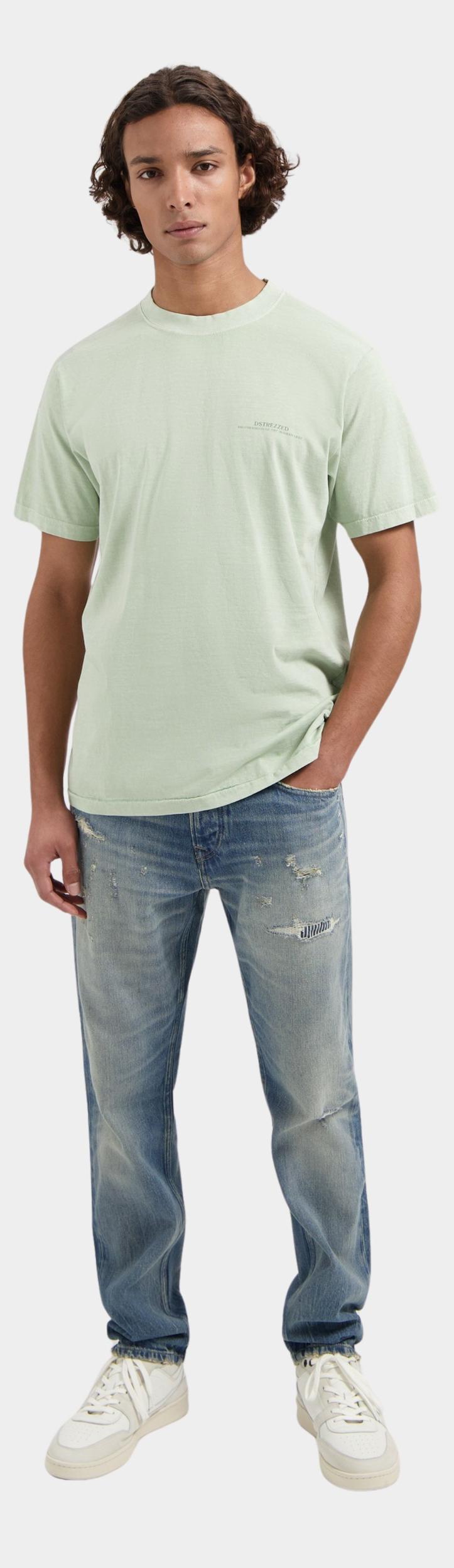 Dstrezzed T-shirt korte mouw Groen Nickolas Graphic Tee 203054/558