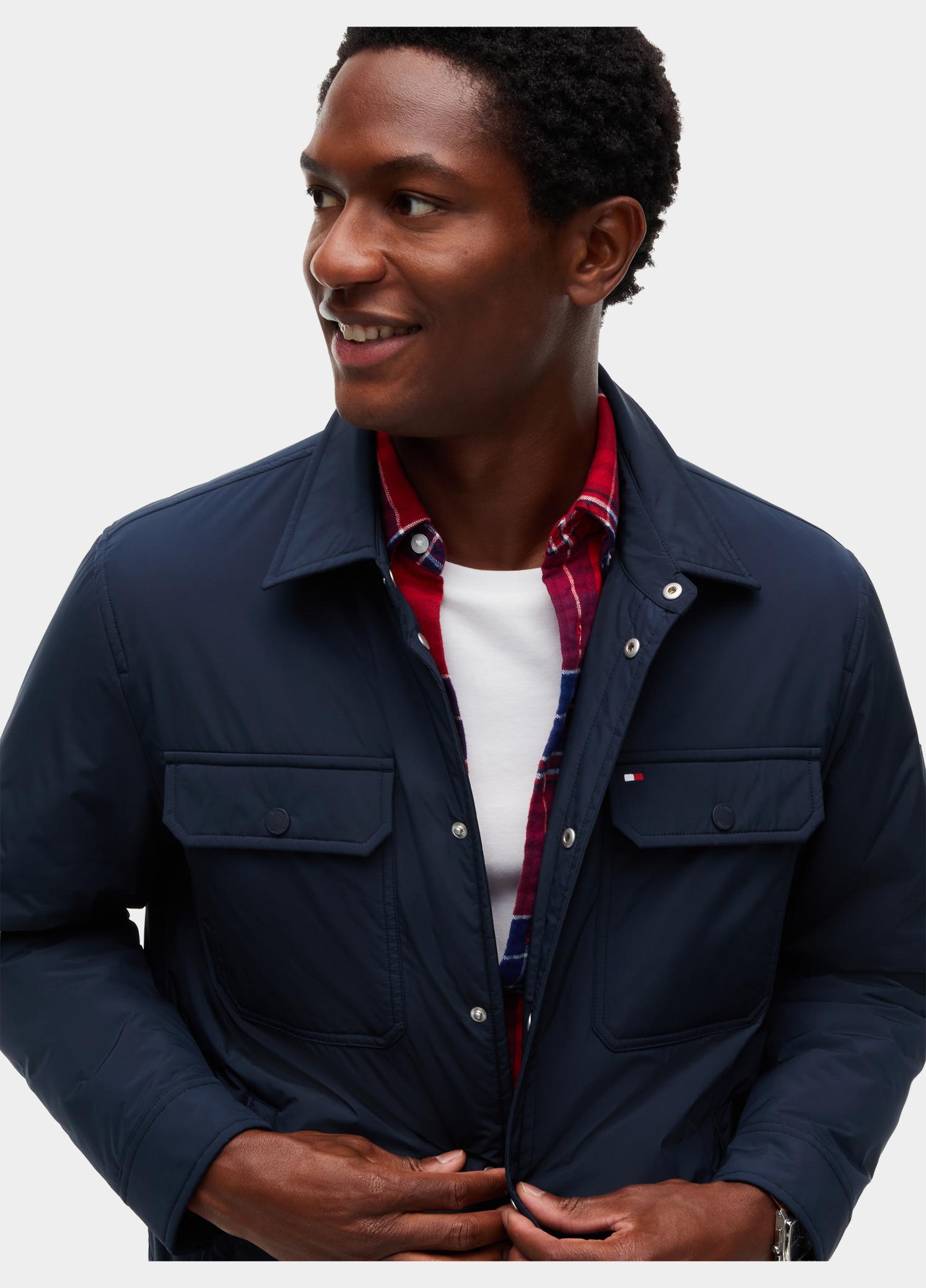 Tommy Hilfiger Winterjas heren Blauw PACKABLE LW SHIRT JACKET MW0MW44767/DW5