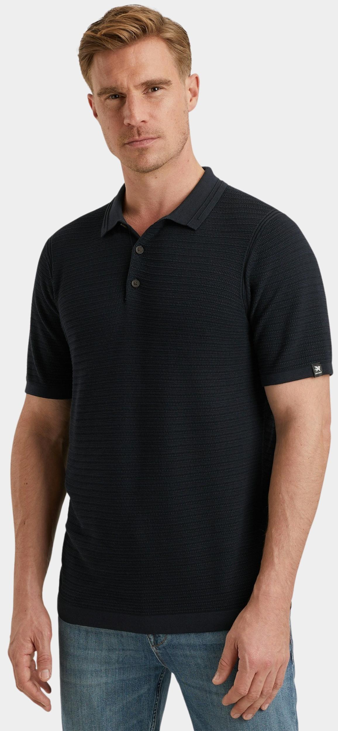 Vanguard Polo korte mouw Blauw Short sleeve polo pique waffl VPSS2503822/5281