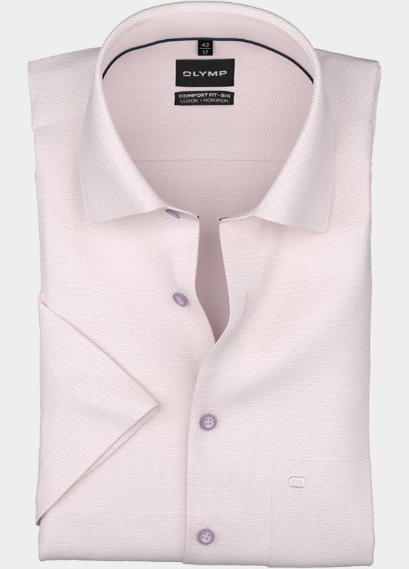 Olymp Zakelijk hemd korte mouw Roze Big&Tall 140212/31