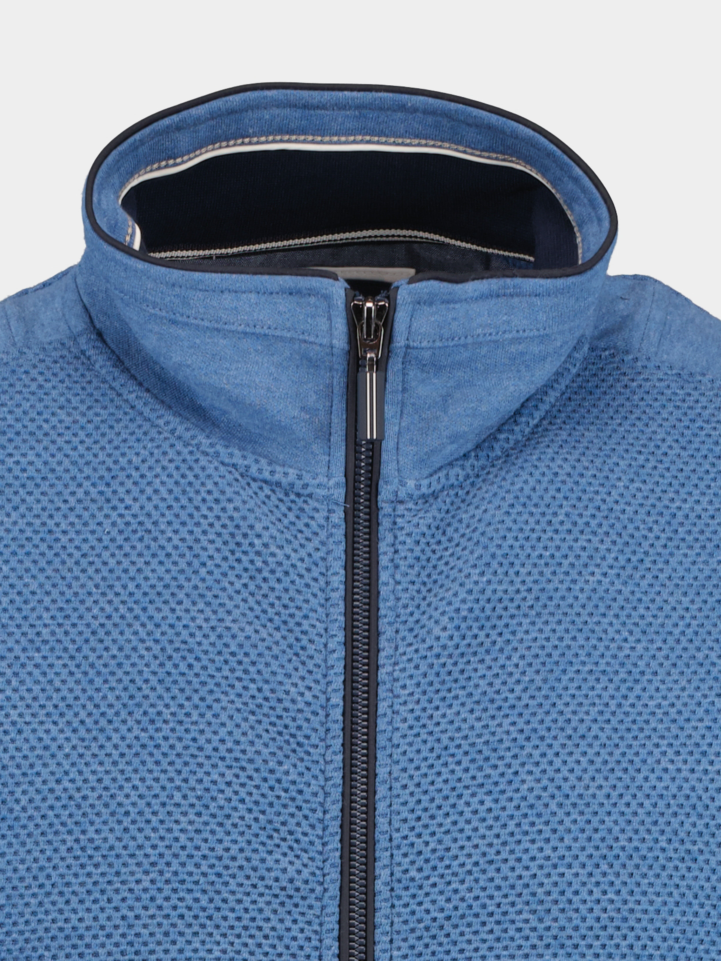 Baileys Vest Blauw Sweat cardigan zip 312216/635