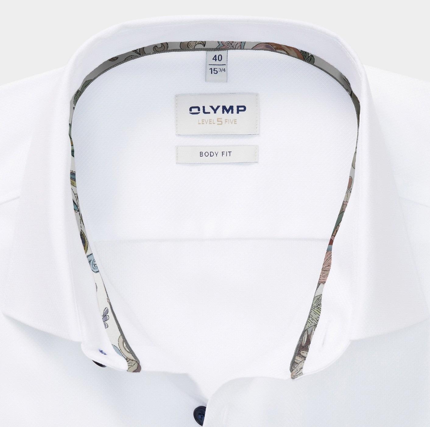 Olymp Overhemd extra lange mouw Wit Level Five 204089/00