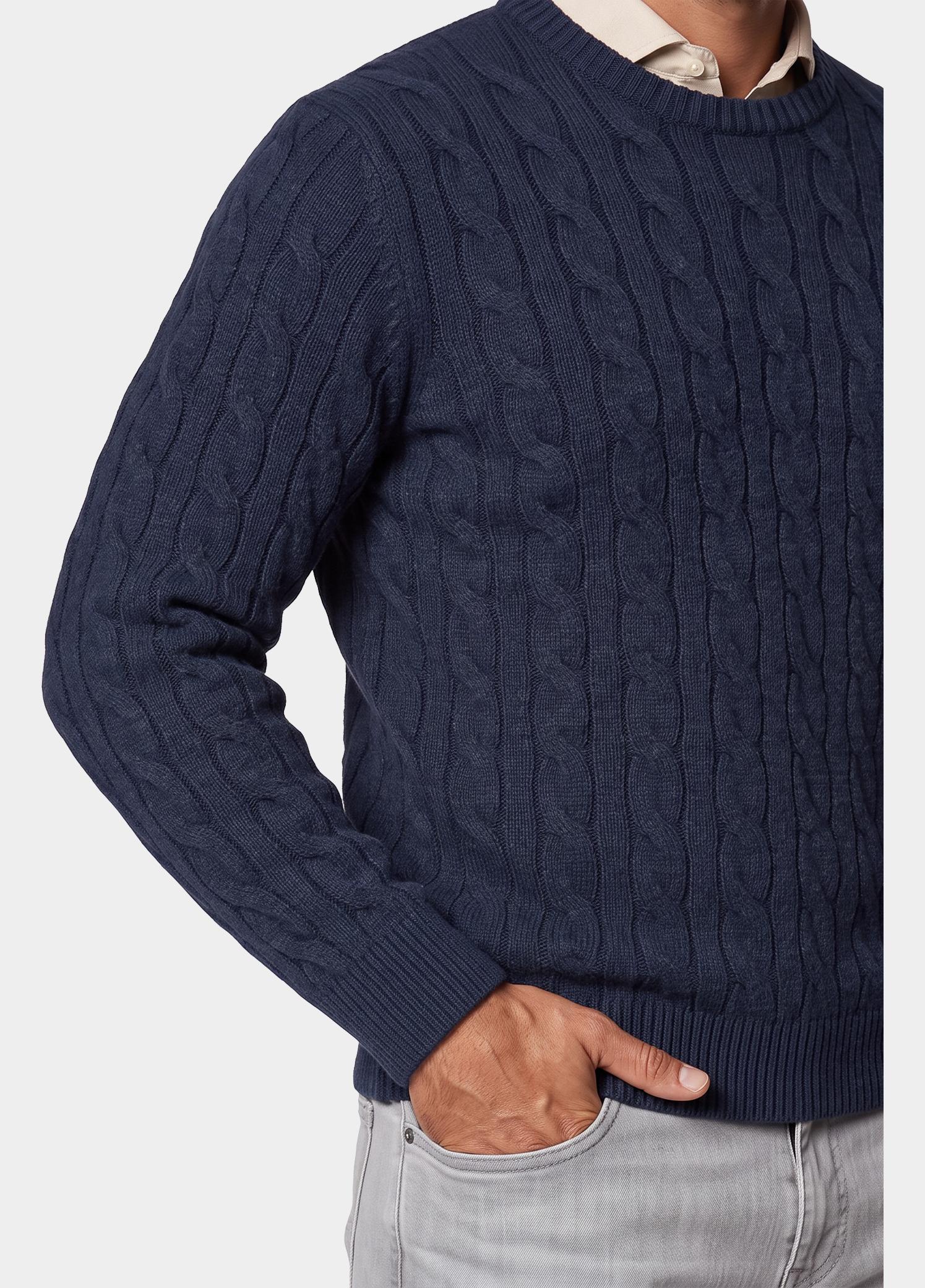 Bos Pullover heren Blauw  1191/103 - Navy