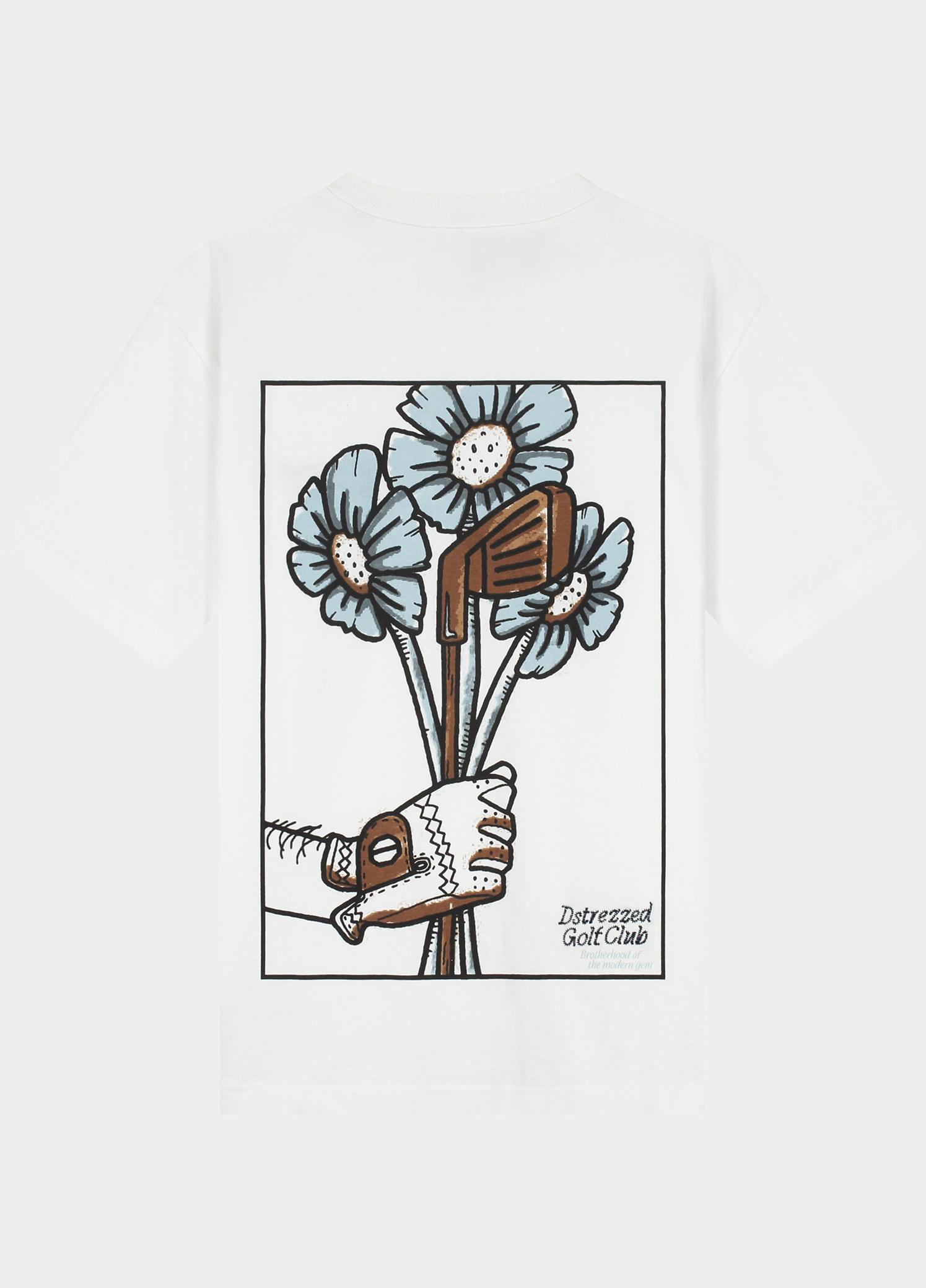 Dstrezzed T-shirt heren Wit Collin Artwork 203550/100