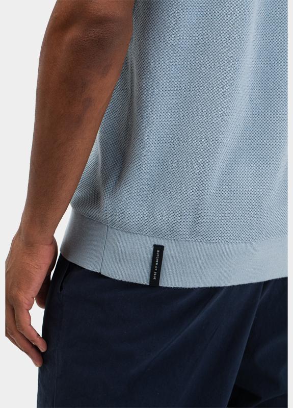 Butcher of Blue Polo korte mouw Blauw Ripley M2616001/856