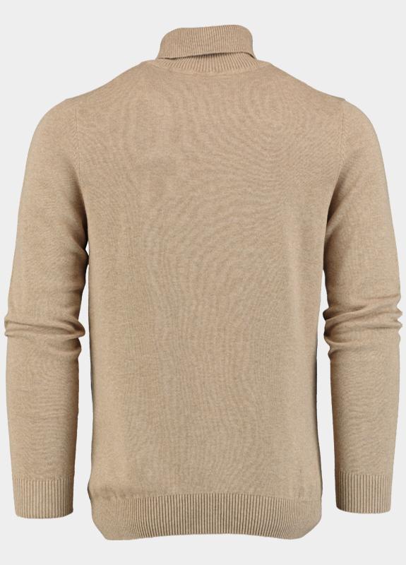 Bos Coltrui Beige Dex Rollneck Pullover Uni 25305DE03/820 sand
