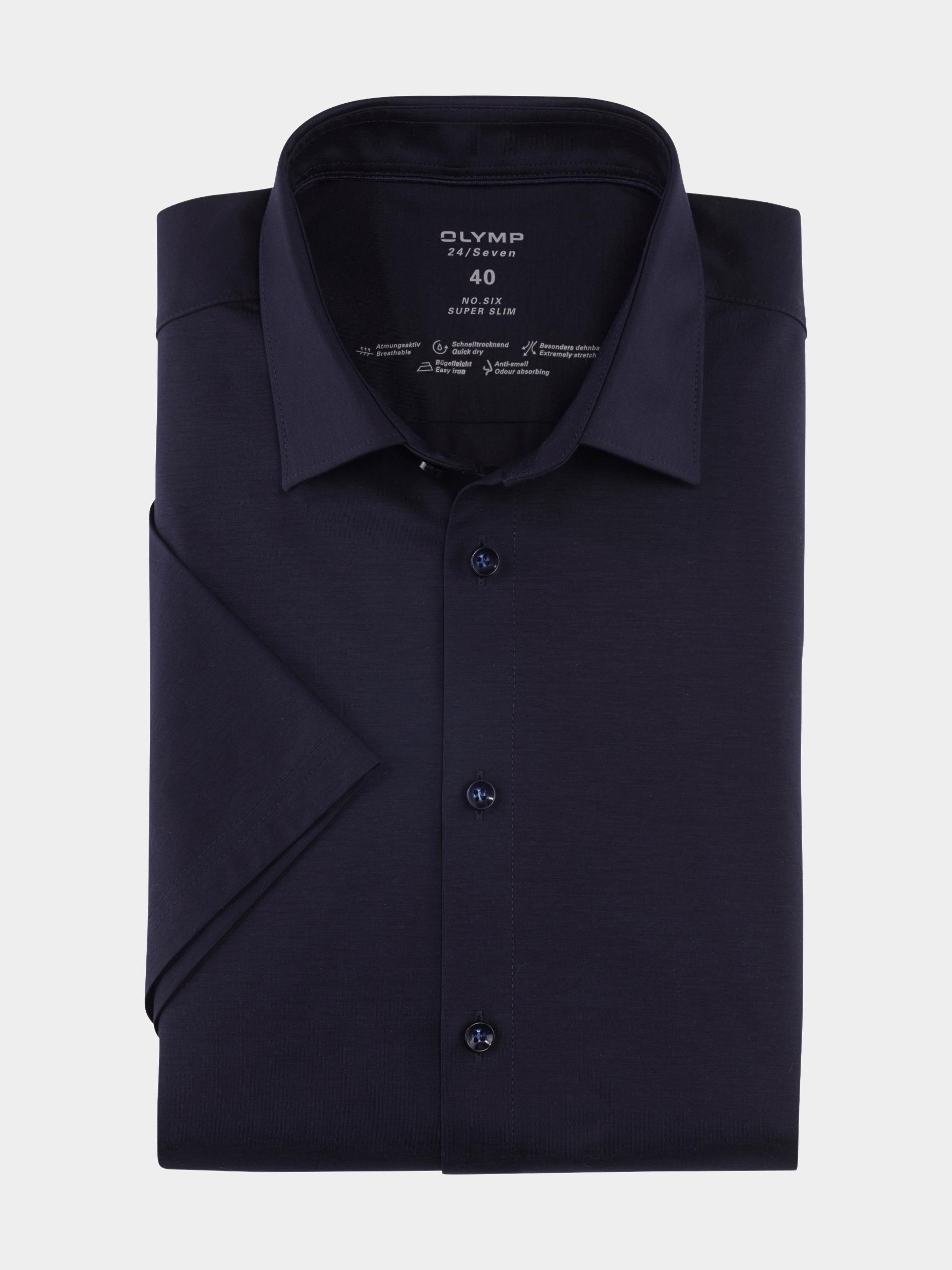 Olymp Business hemd korte mouw Blauw 2503/72 Hemden 250372/18