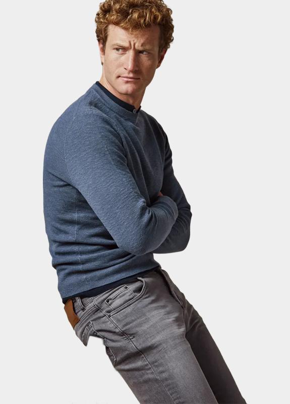 Profuomo Pullover Blauw  PPWJ10033/F