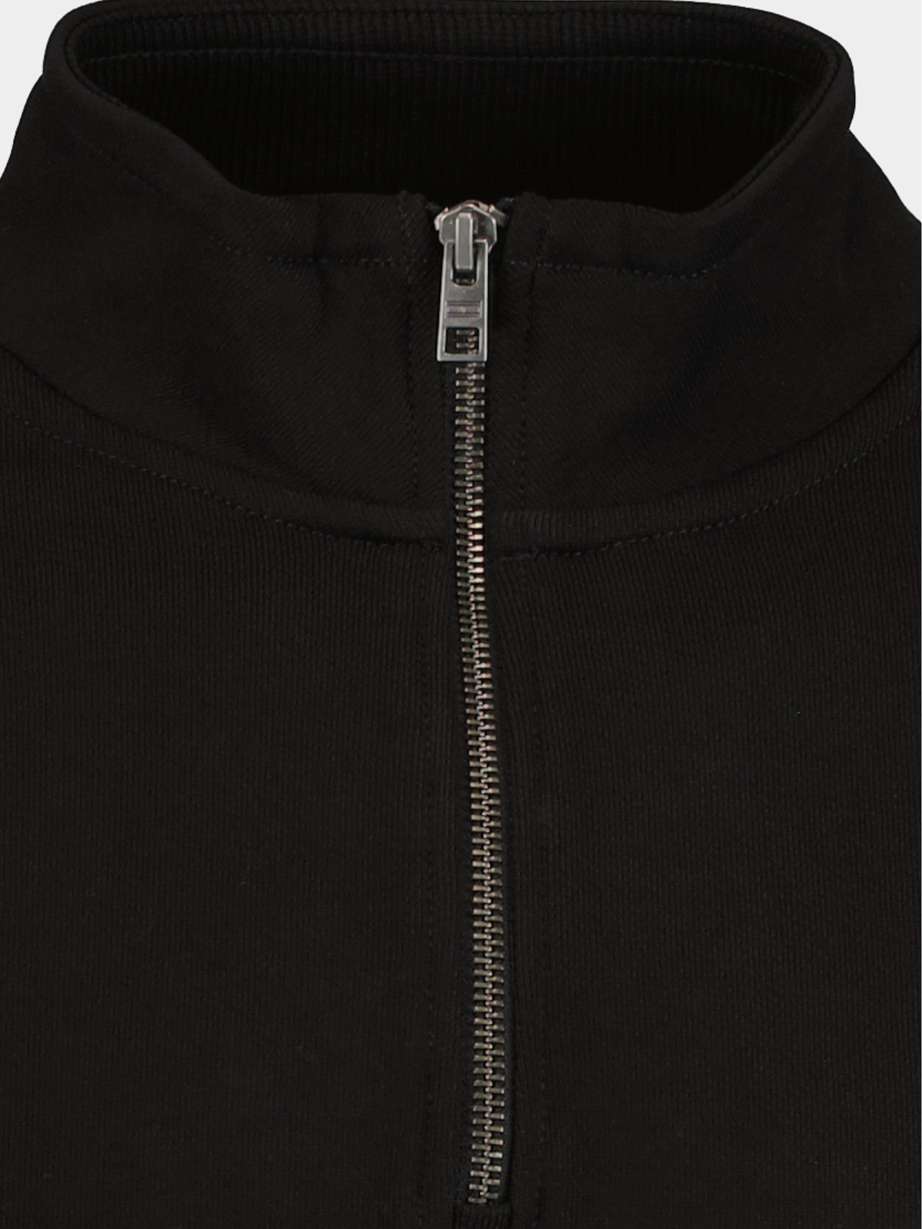 Tommy Jeans Sweater Zwart TJM Reg Entry Graphic Half-Zip DM0DM17782/BDS