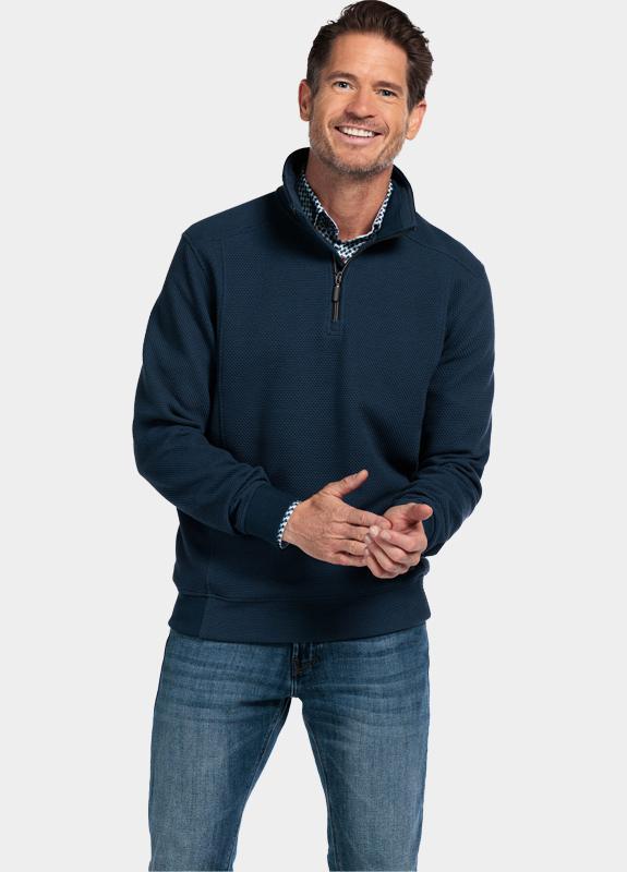 Baileys sweat halfzip Blauw Sweatshirt 1/2 Zip  Hi-Low St 523131/67