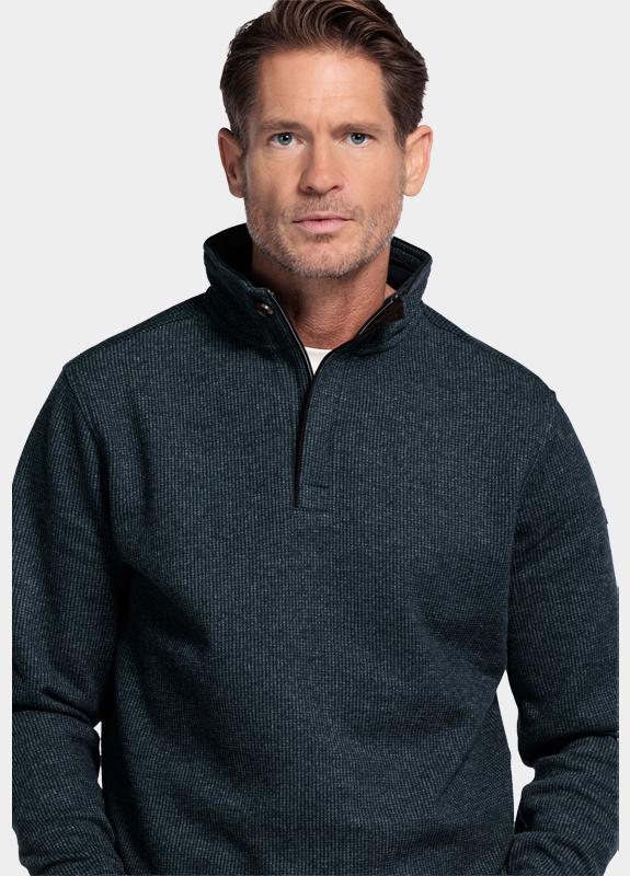 Baileys sweat halfzip Groen Sweatshirt 1/2 Zip 2-tone Jac 523151/73