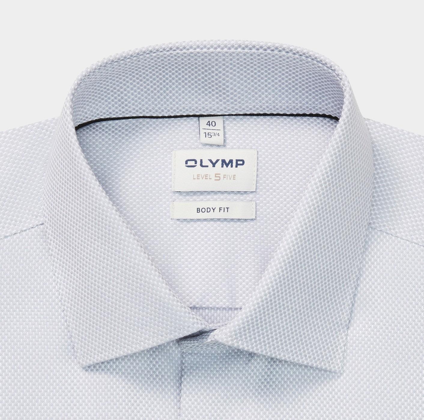 Olymp Business hemd lange mouw Grijs Level Five 209574/63