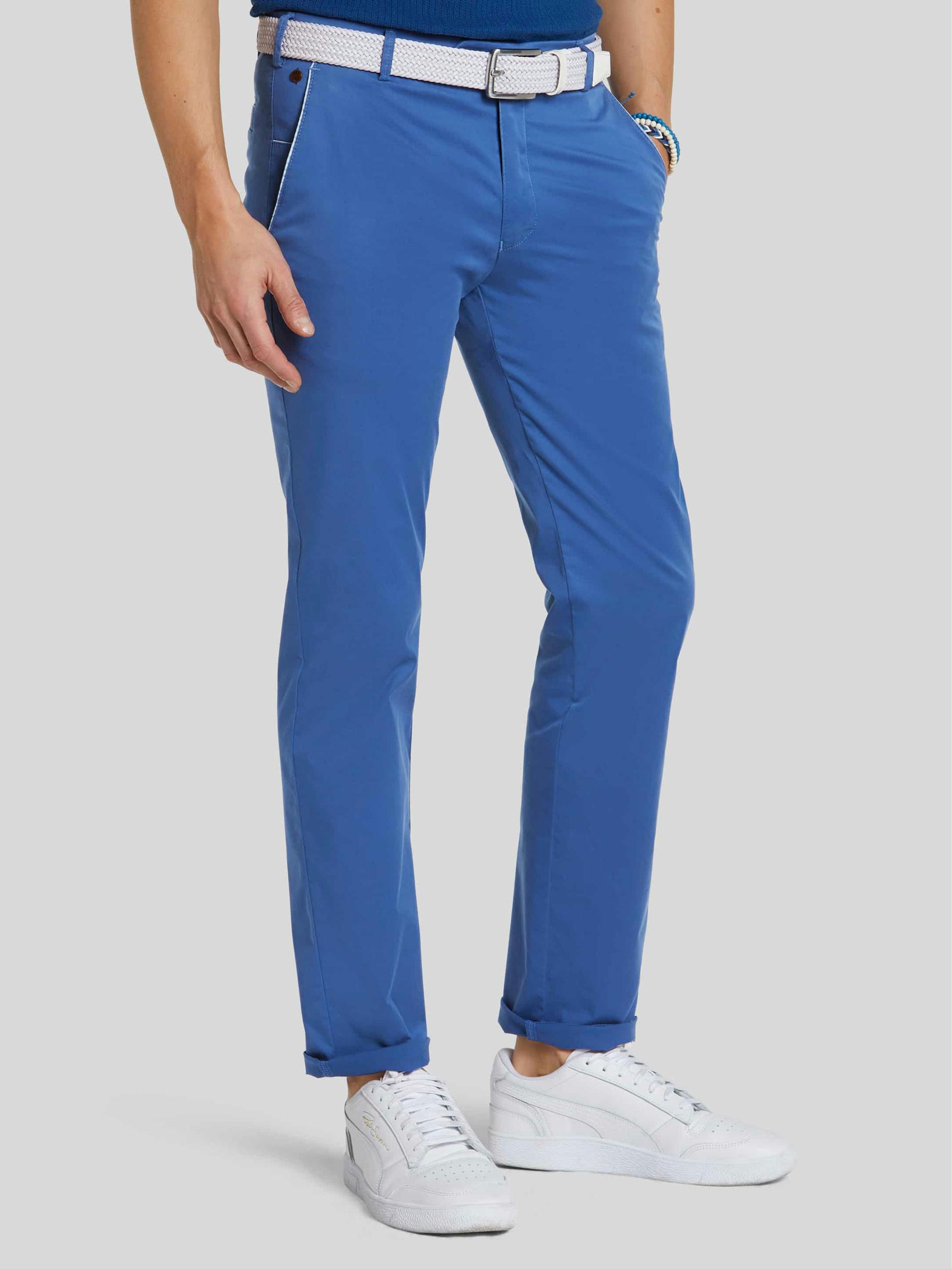 Meyer Katoenen Broek Blauw NEW YORK Art.1-5038 1241503800/17