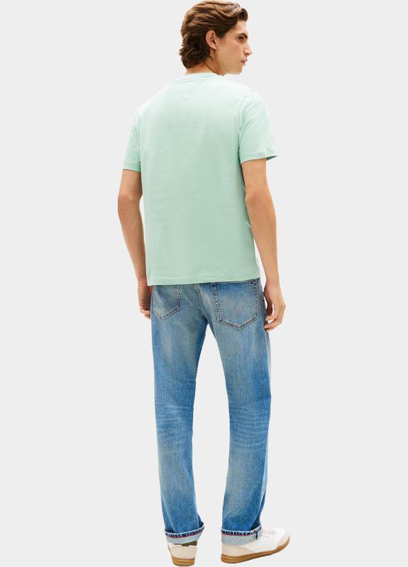 Tommy Hilfiger T-shirt korte mouw Groen ESS SEASONAL REG FIT SOLID TE MW0MW39995/MAI