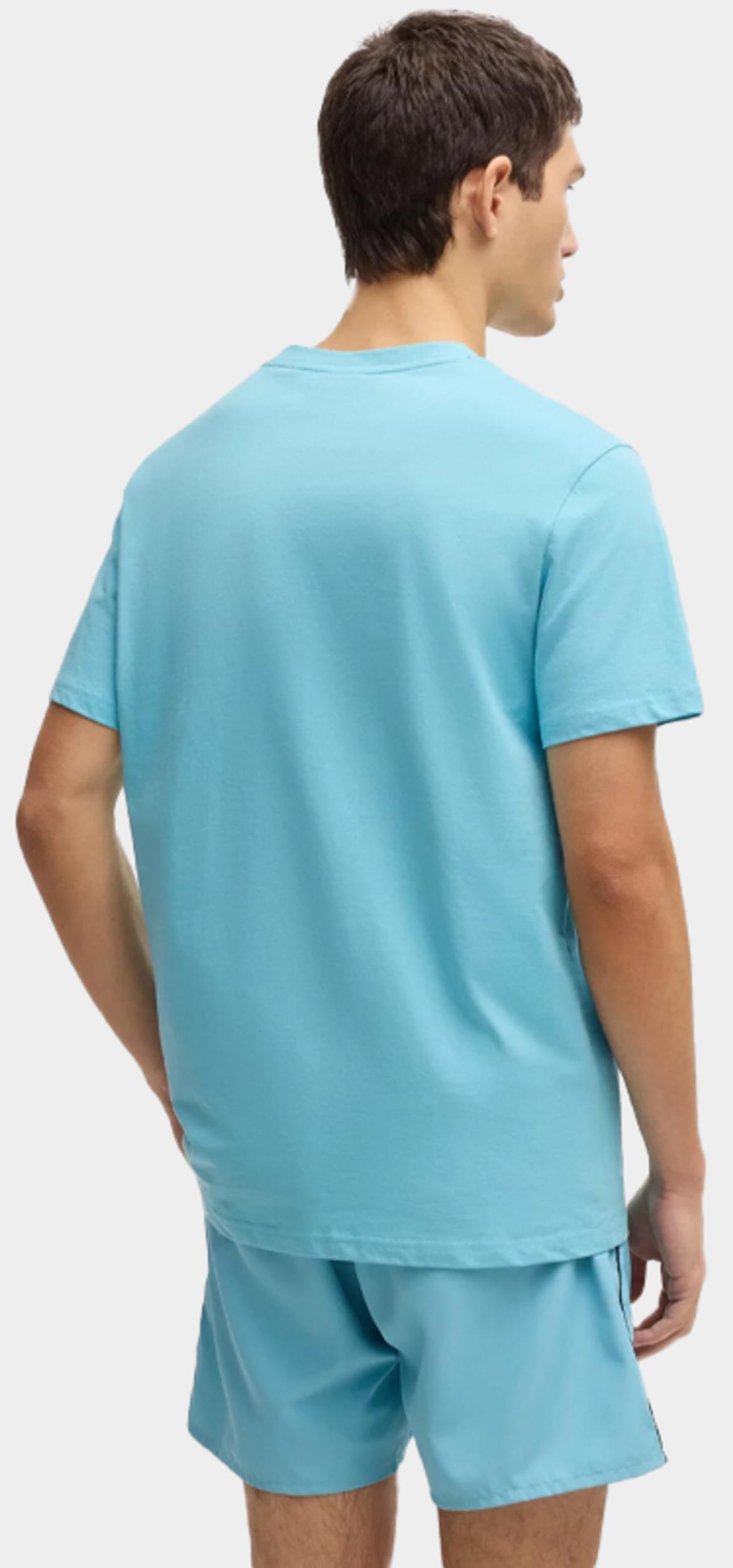 BOSS Black T-shirt korte mouw Blauw T-Shirt RN 10249533 01 50491706/455