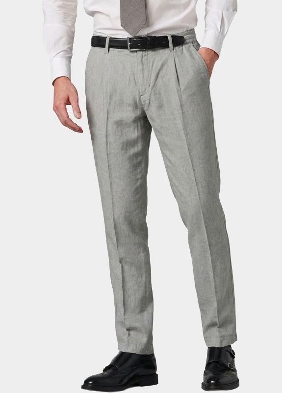 Bos Linnen Broek Groen Summer pant 5510.426/24C