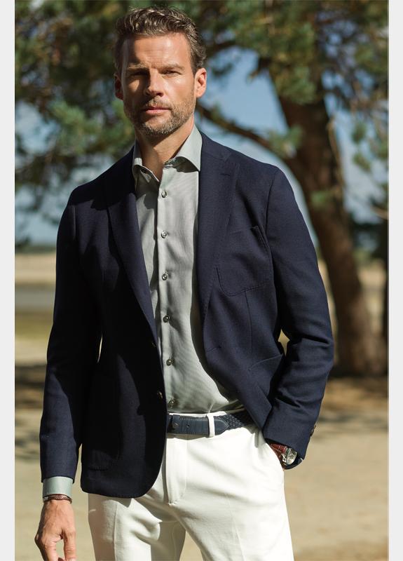 Ledub Business hemd lange mouw Groen  0143350/540-530-000