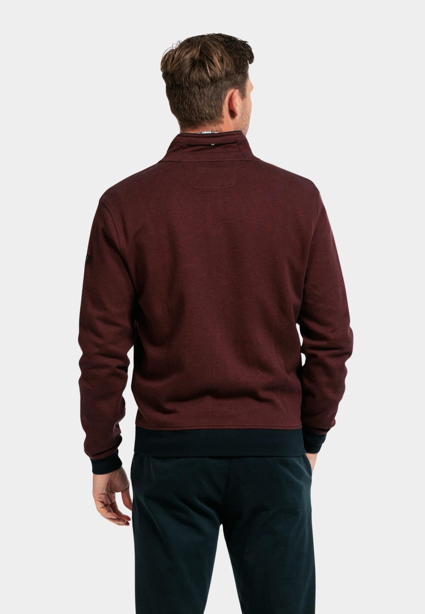 Baileys Vest Rood Sweat Cardigan Zip 422201/36