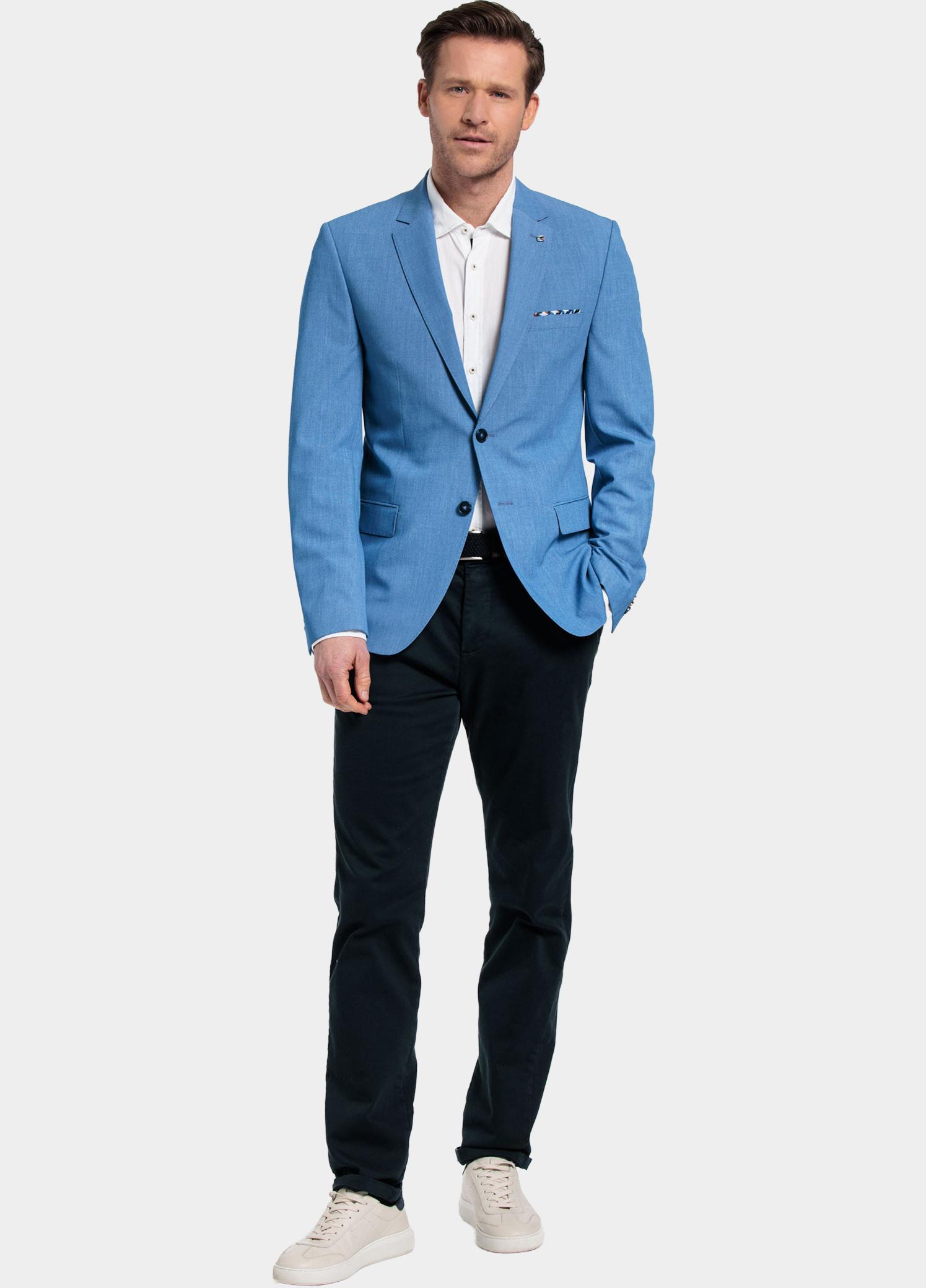Giordano Colbert Blauw Blazer Robert Stretch Twill 412601/61