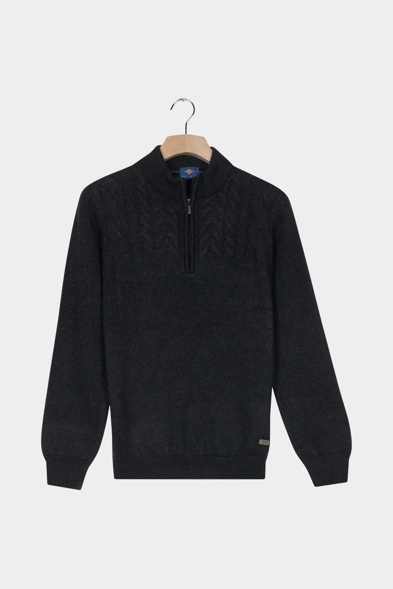 Baileys Half Zip Blauw Pullover 1/2 Zip  5gg single 528470/602