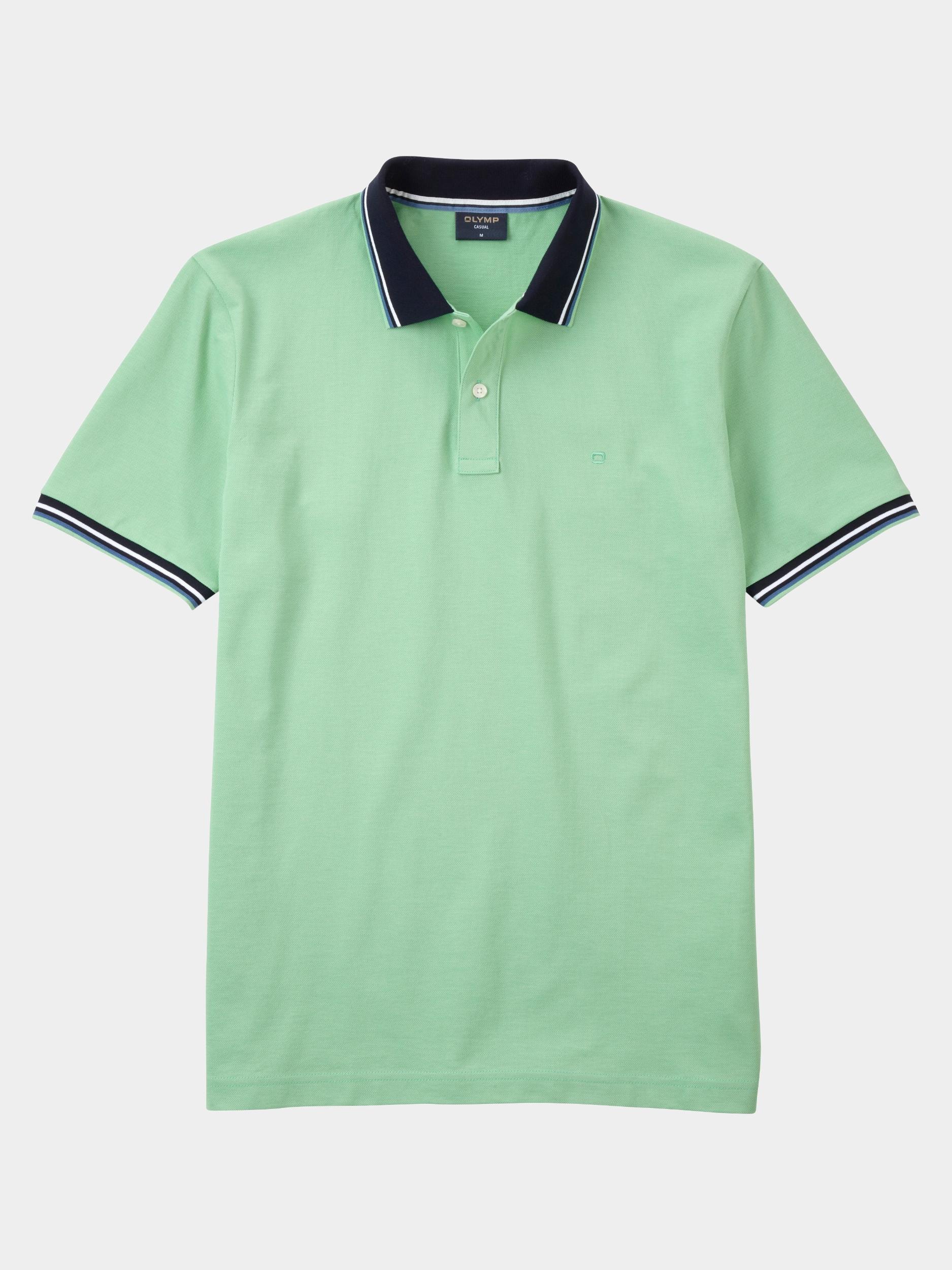 Olymp Polo korte mouw Groen Polo PiquÃ© solid 541152/41