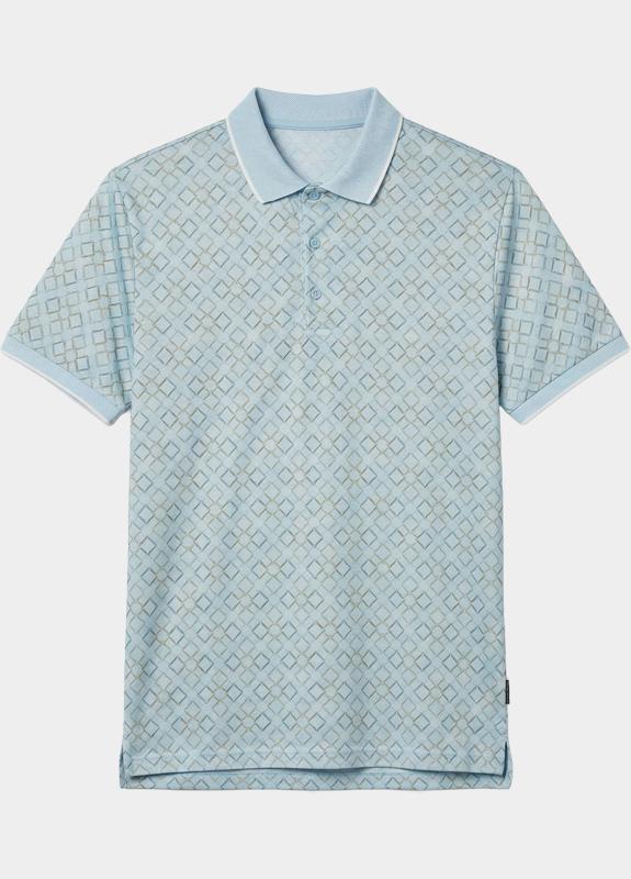 Bos Polo heren Blauw Ray 10-59/Light Blue
