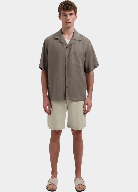 Dstrezzed Casual hemd korte mouw Grijs Hero Resort Shirt 311480-SS26/216
