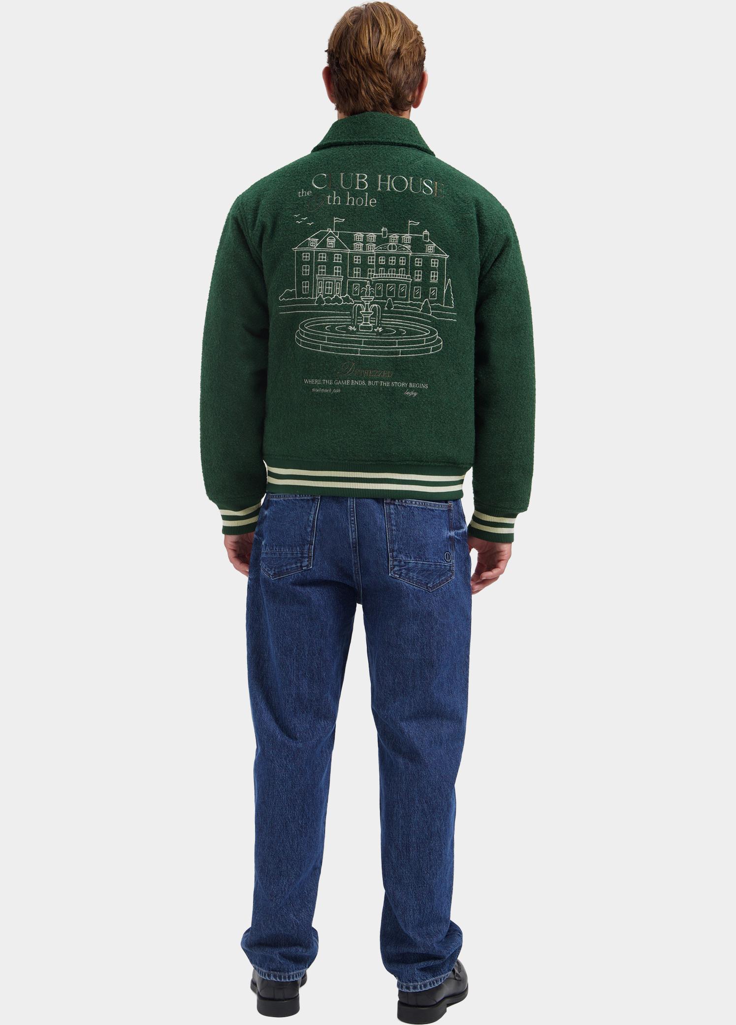 Dstrezzed Winterjas heren Groen Jack Varsity Bomber 101706/570