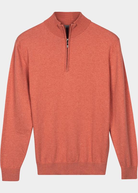 Baileys Half Zip Oranje Pullover 1/2 zip  with low po 618400/355