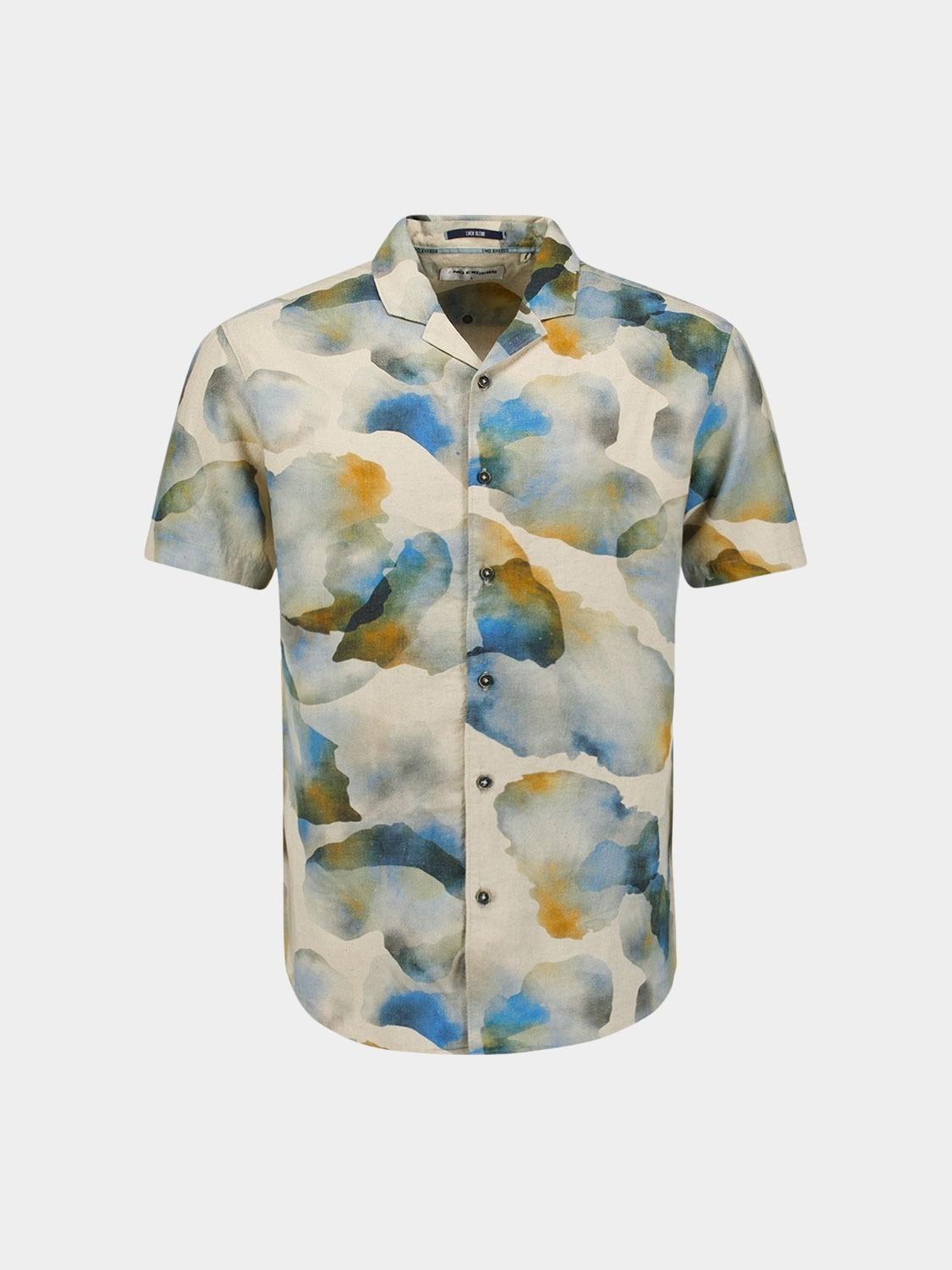 No Excess Casual hemd korte mouw Blauw  27440345/030