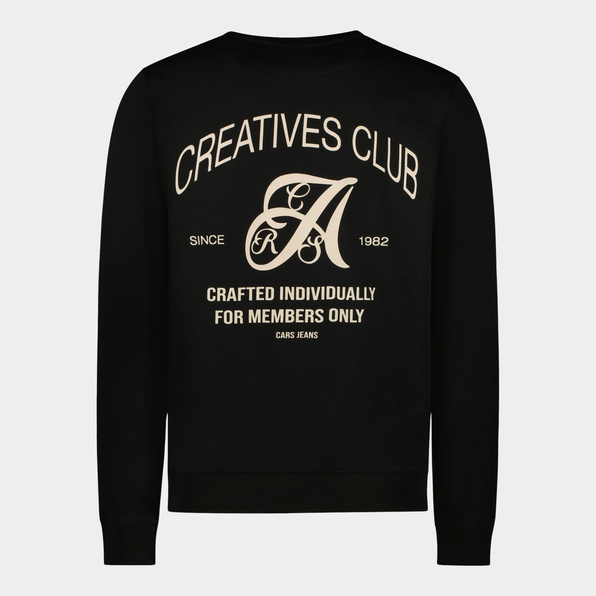 Cars Jeans Sweater Zwart Creato 40465/01