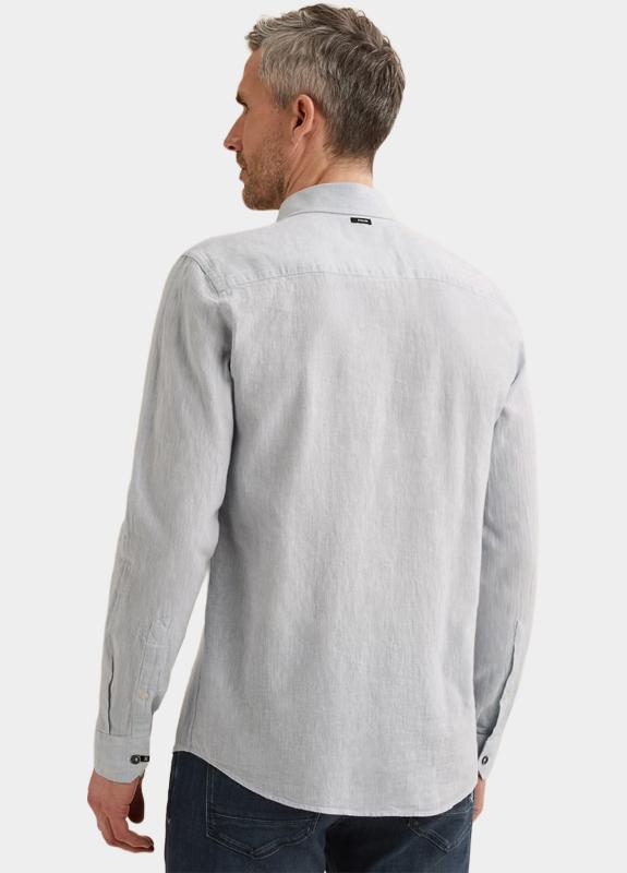 Vanguard Casual hemd lange mouw Blauw LONG SLEEVE SHIRT Linen Cotto VSI2603229/4295