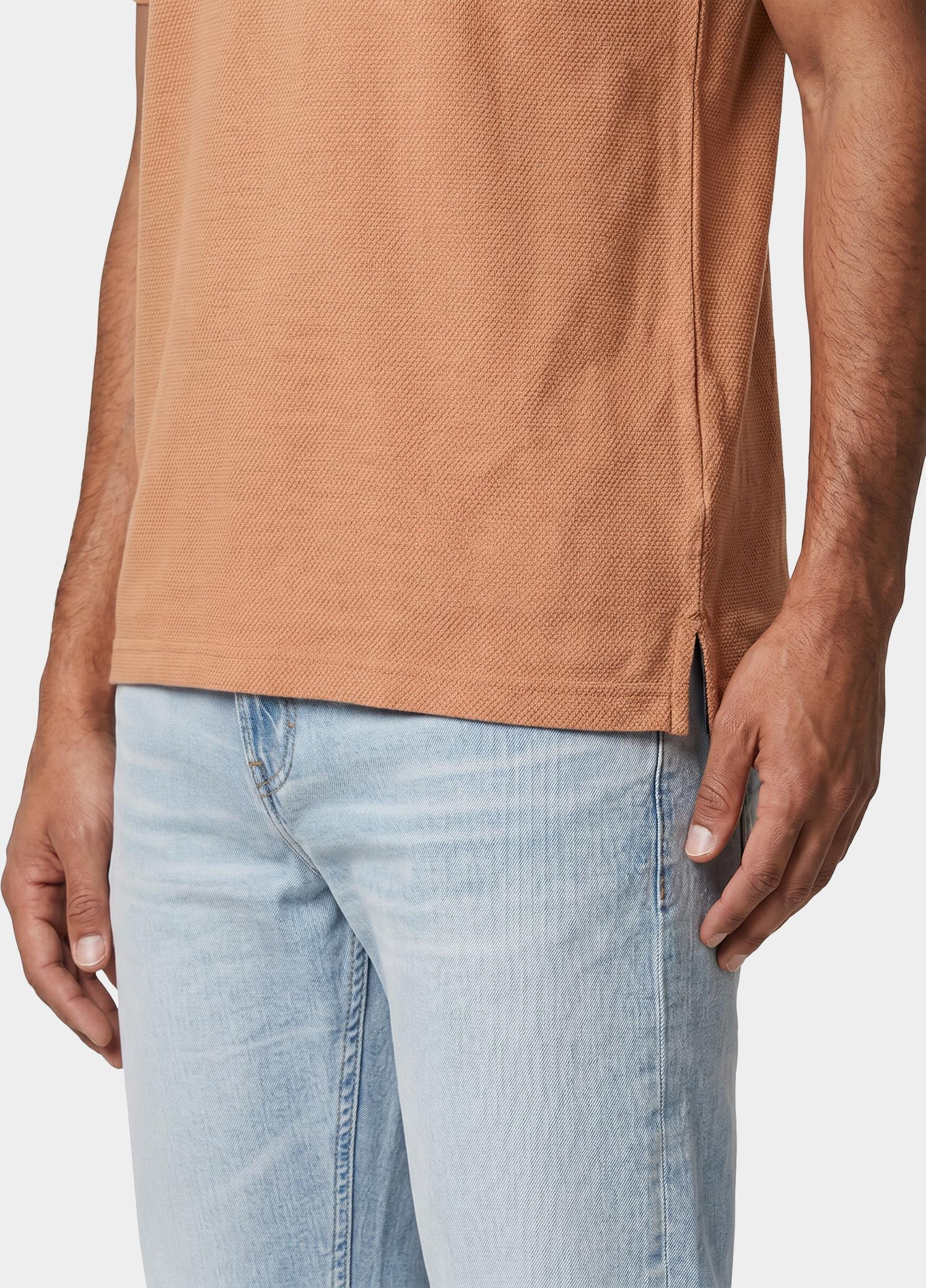 Cast Iron Polo heren Bruin Short sleeve polo slim fit po CPSS2606864/8136